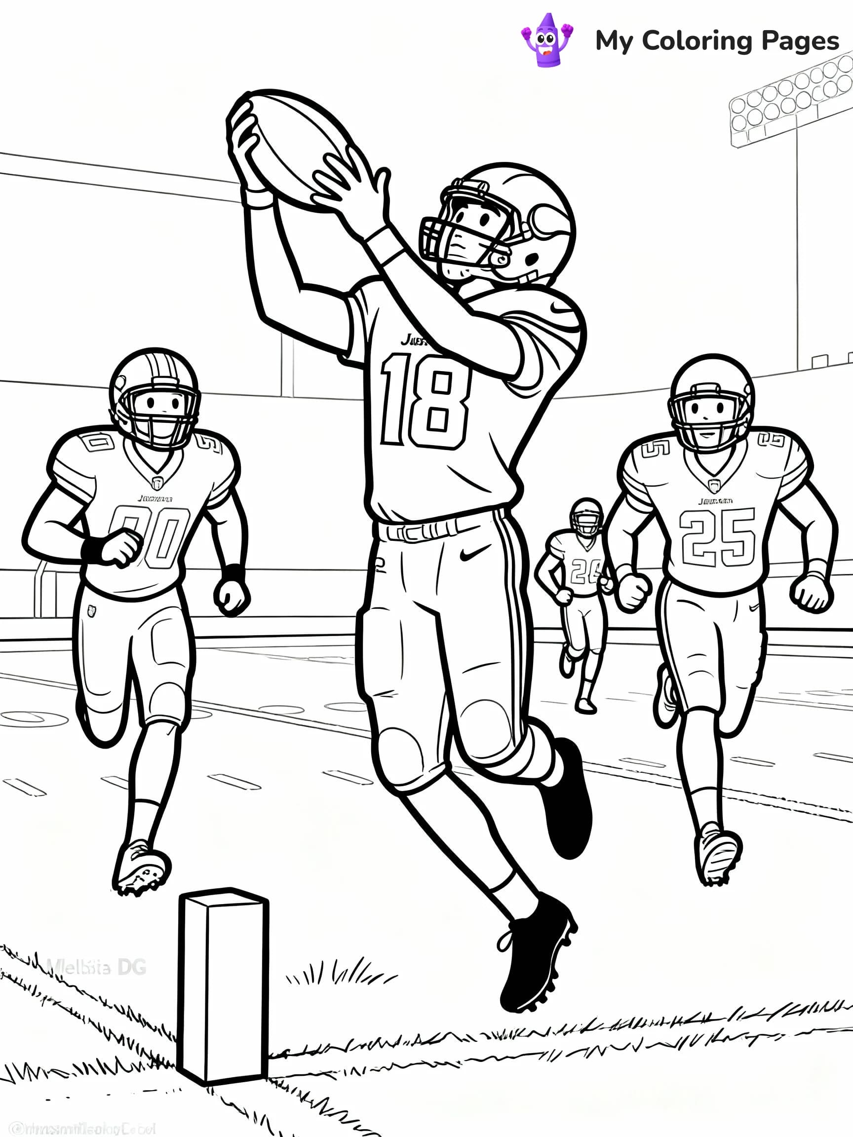 Justin Jefferson Coloring Pages - 11