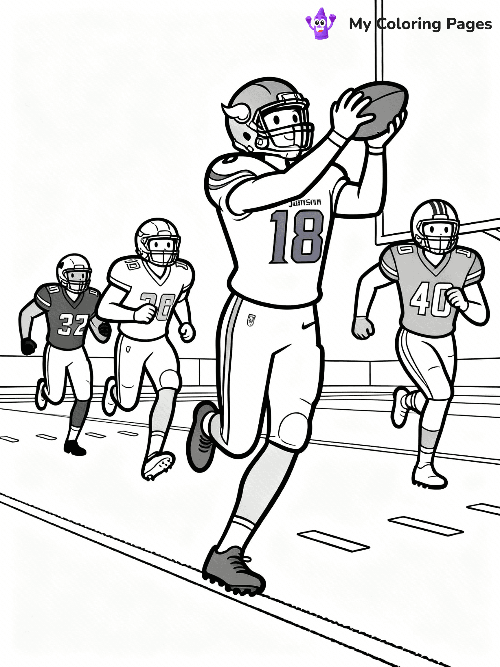 Justin Jefferson Coloring Pages - 10