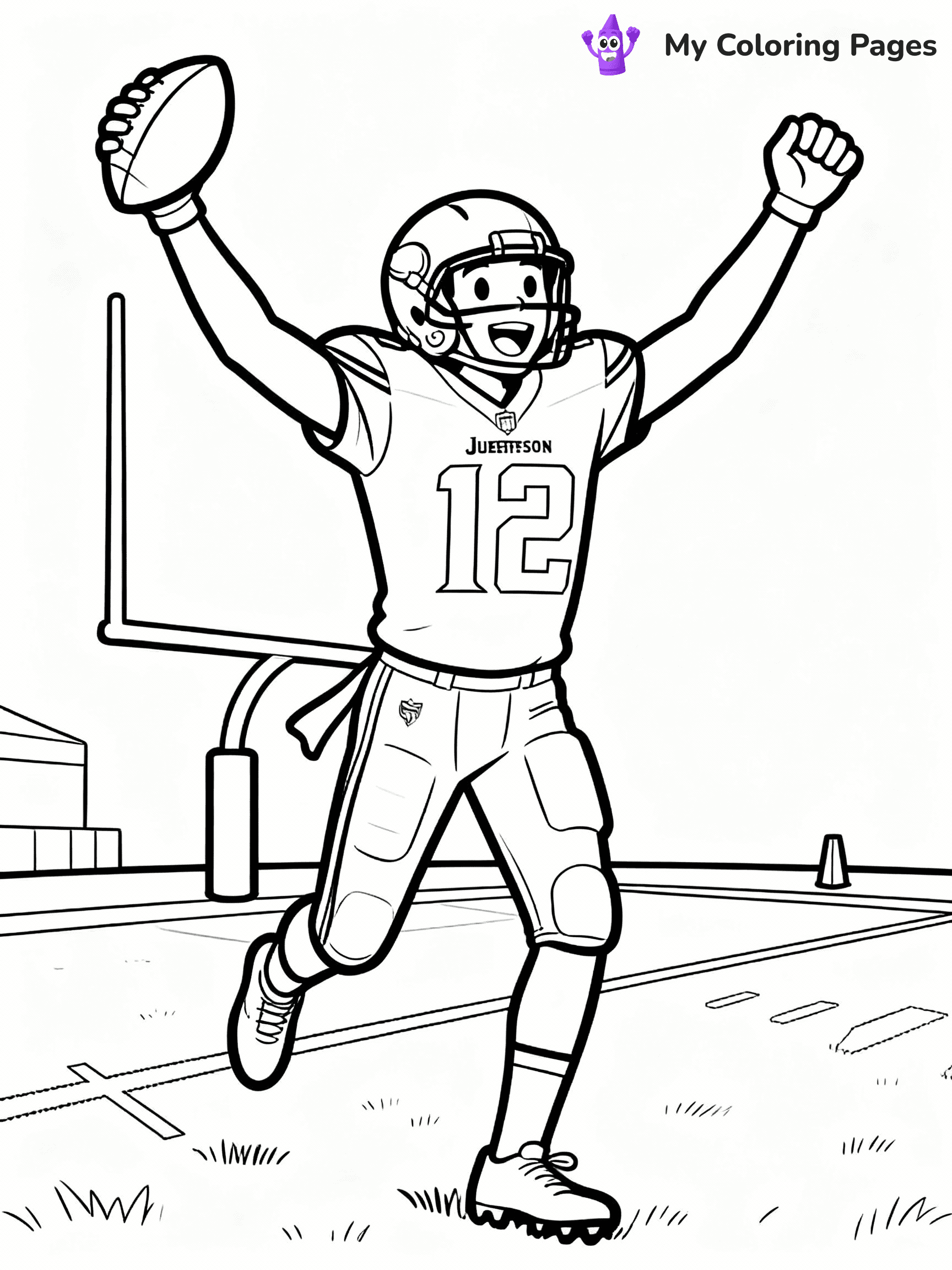 Justin Jefferson Coloring Pages - 5
