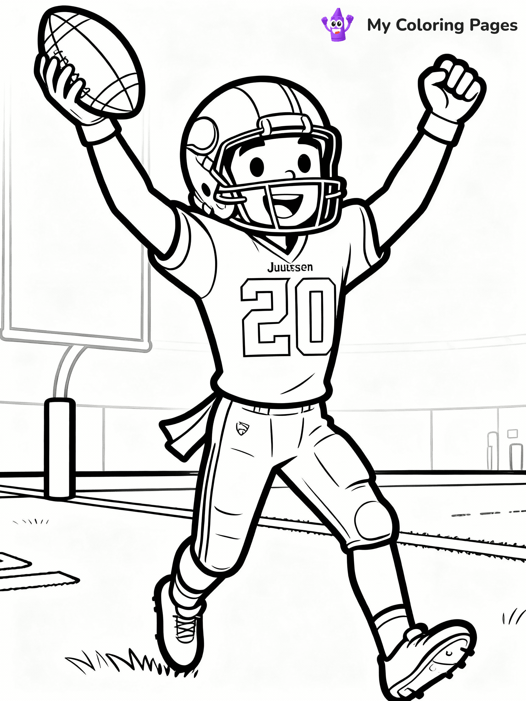 Justin Jefferson Coloring Pages - 2