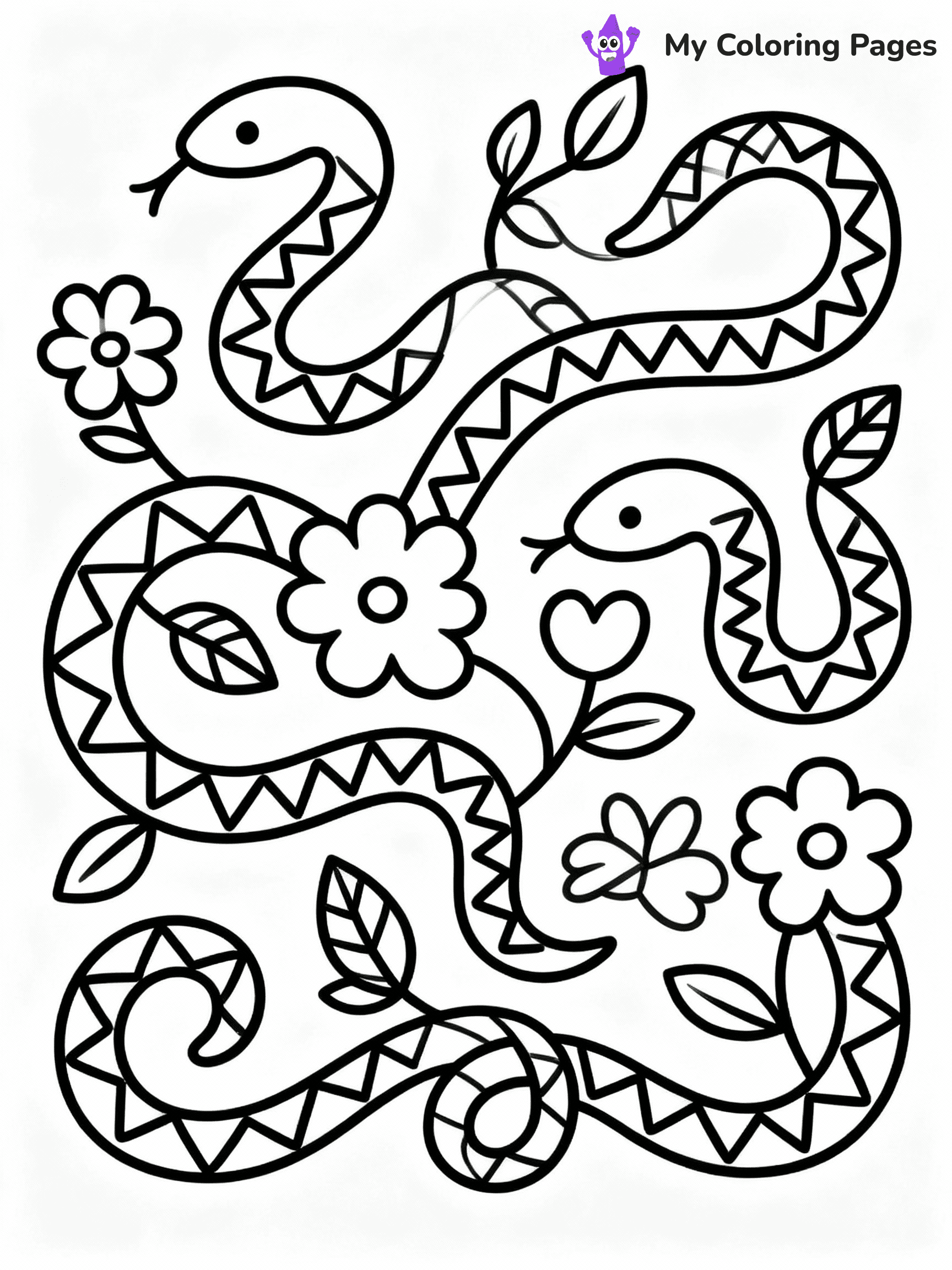 Snake Coloring Pages - 18