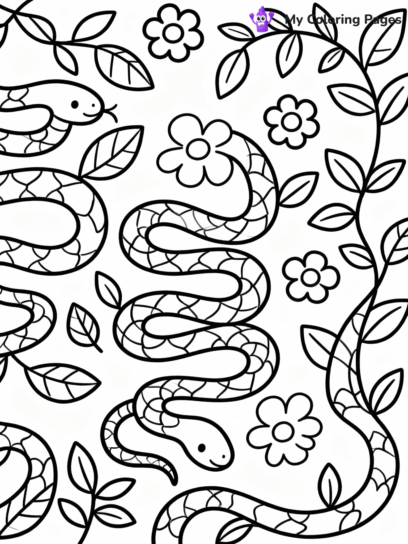 Snake Coloring Pages - 12