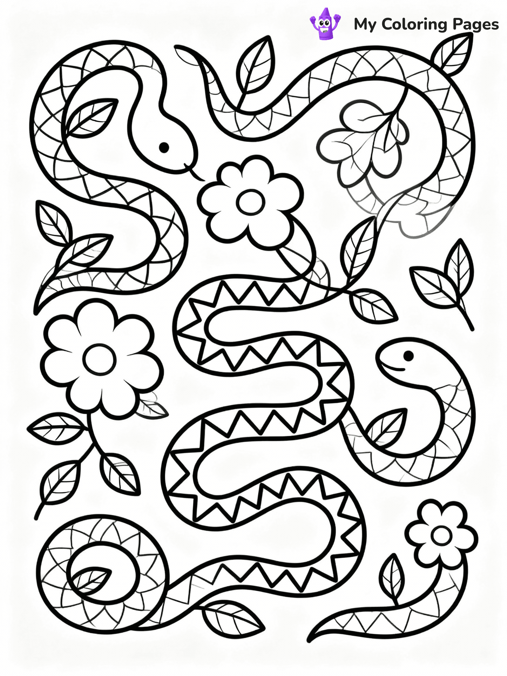 Snake Coloring Pages - 10