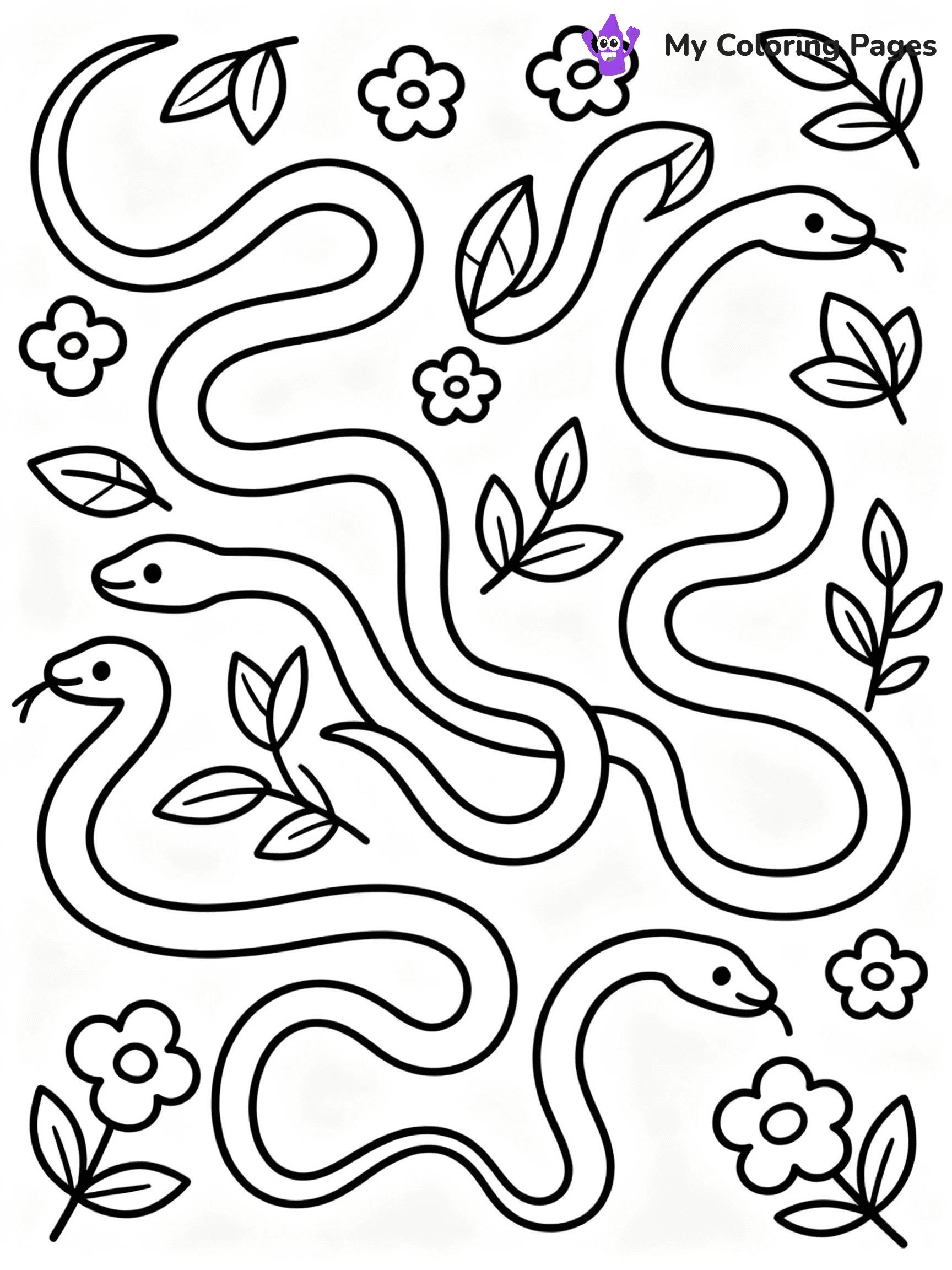 Snake Coloring Pages - 7