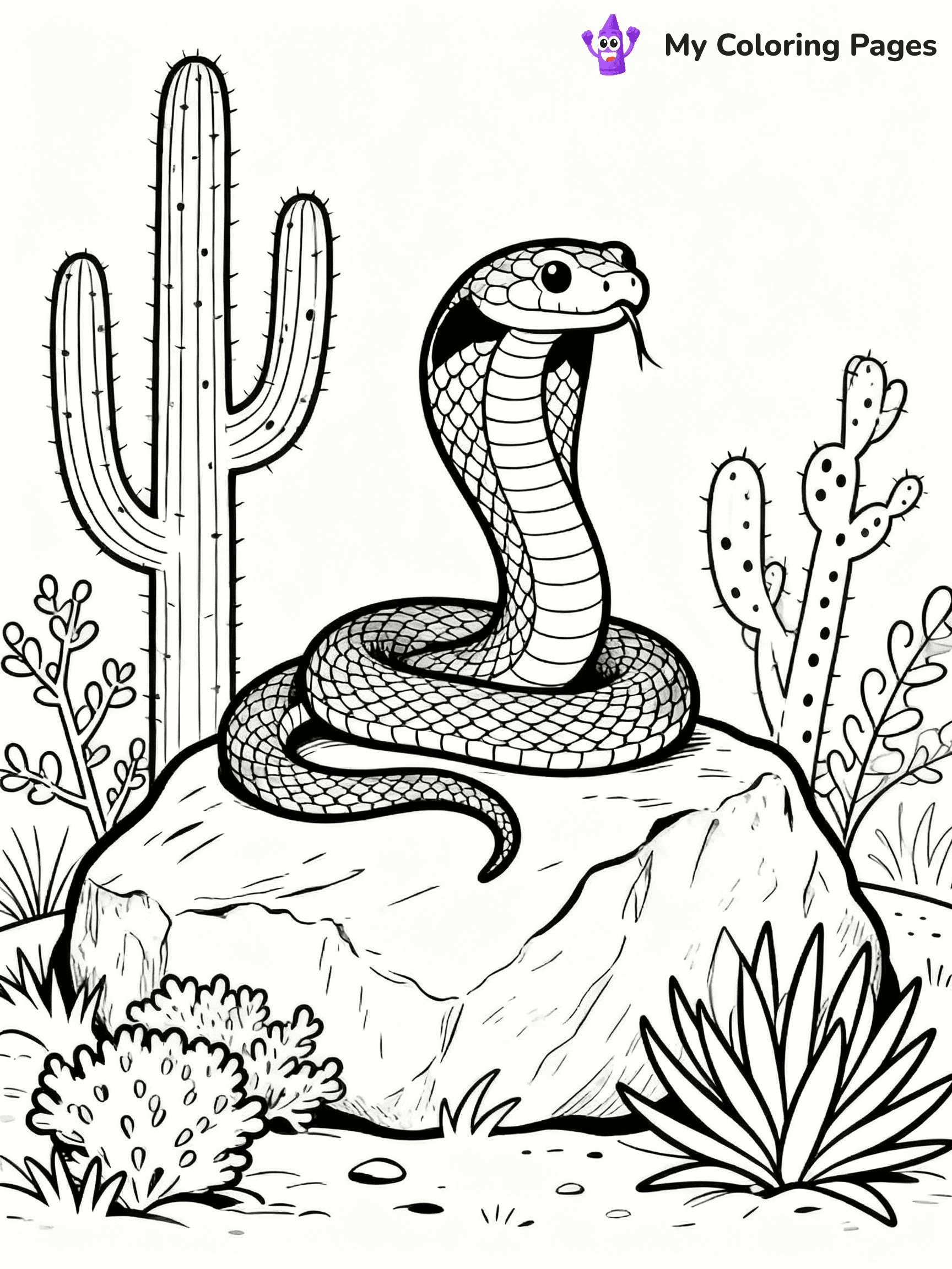 Snake Coloring Pages - 2