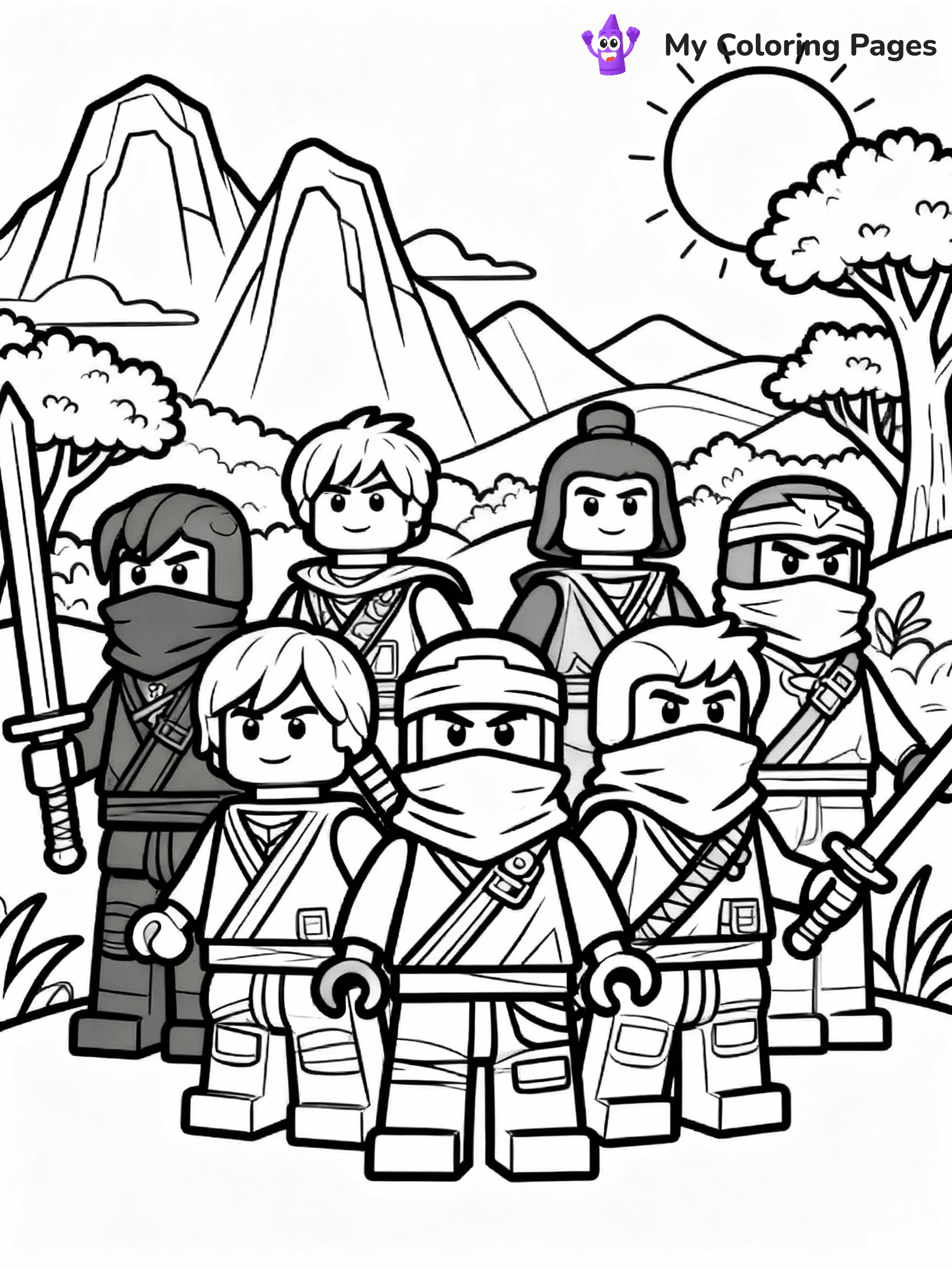 Ninjago Coloring Pages - 9