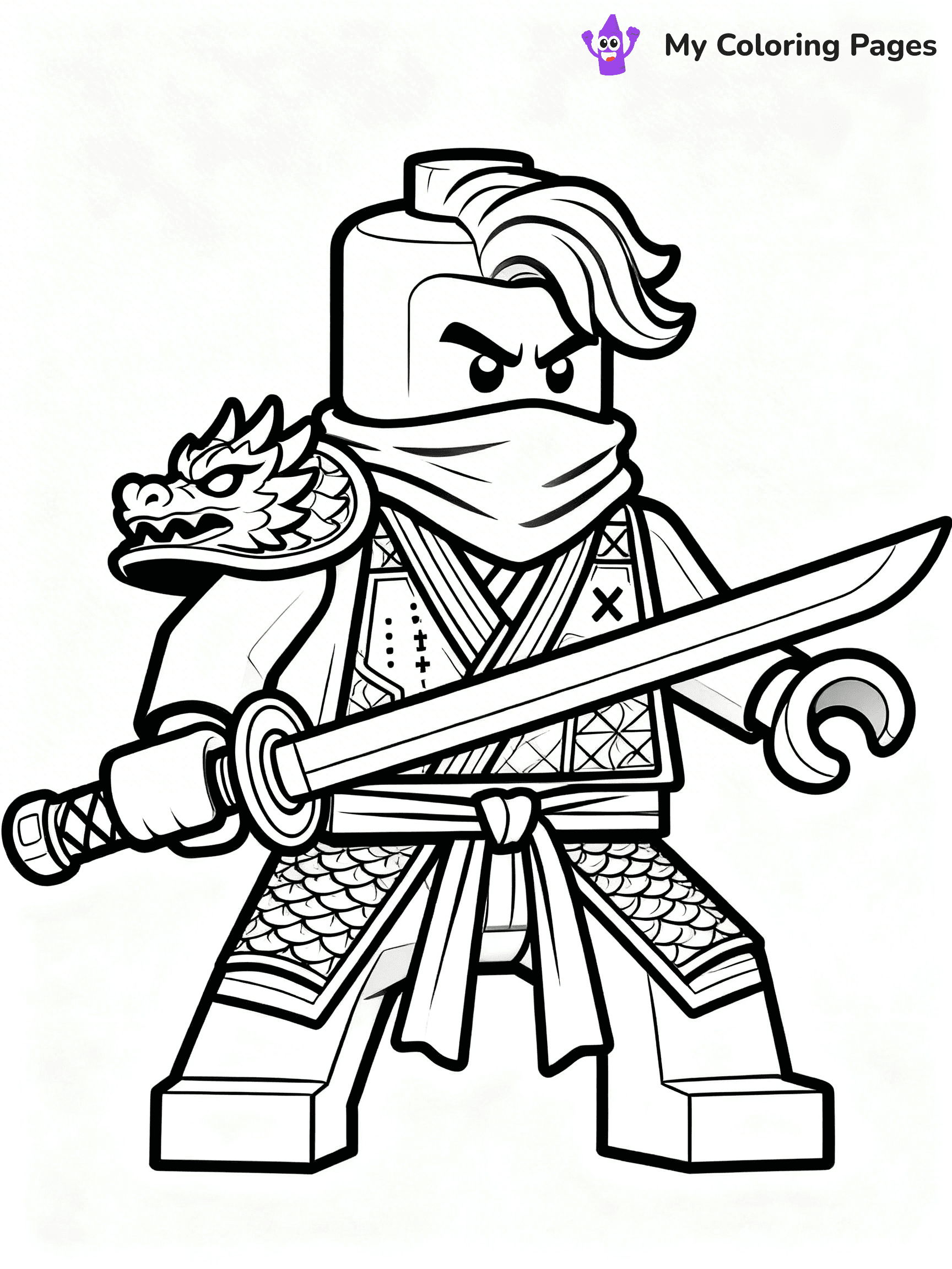 Ninjago Coloring Pages - 1