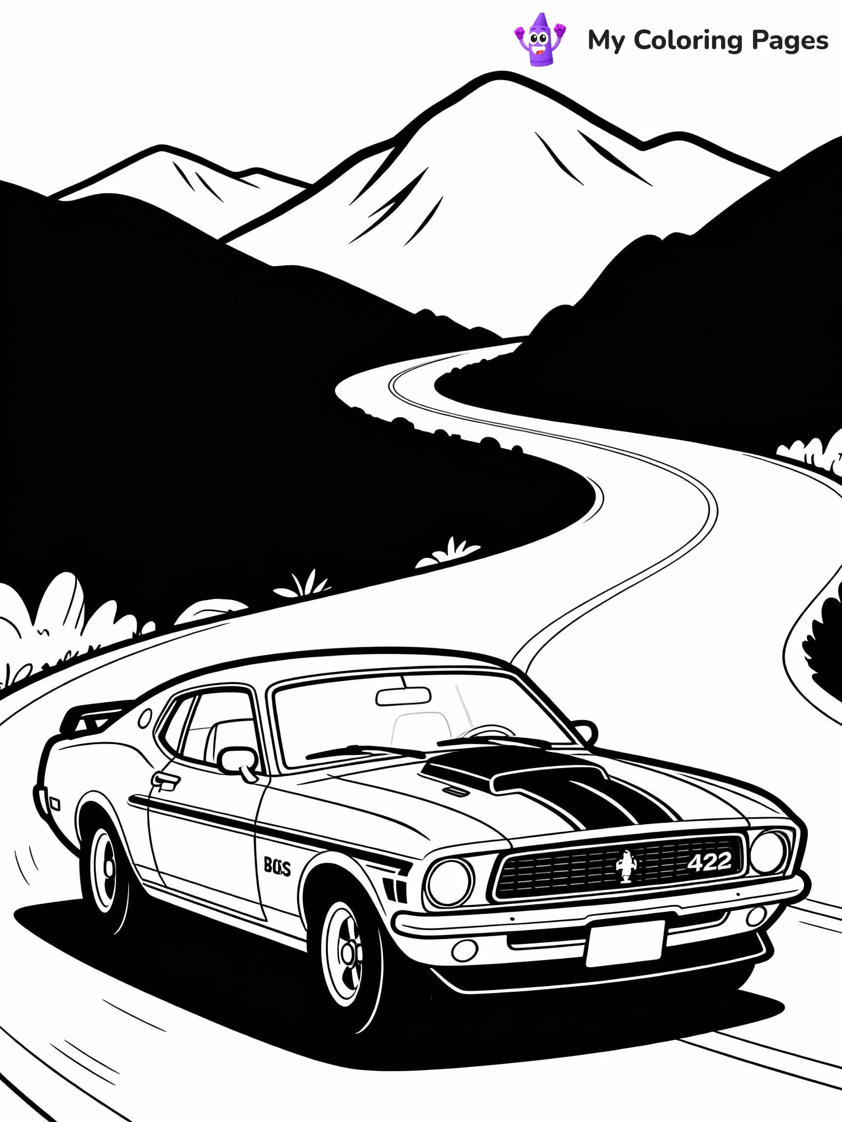 Mustang Coloring Pages - 24