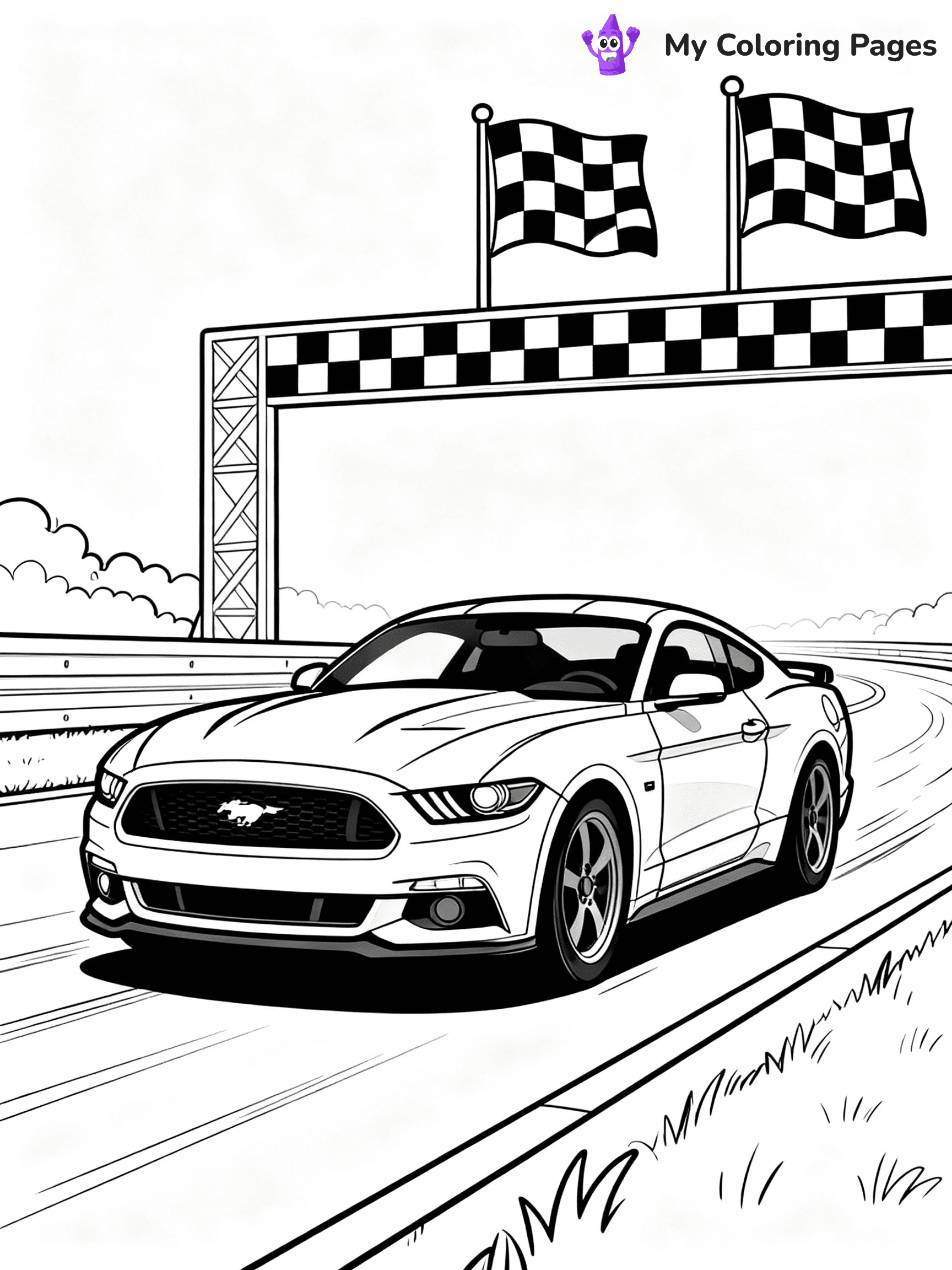Mustang Coloring Pages - 12