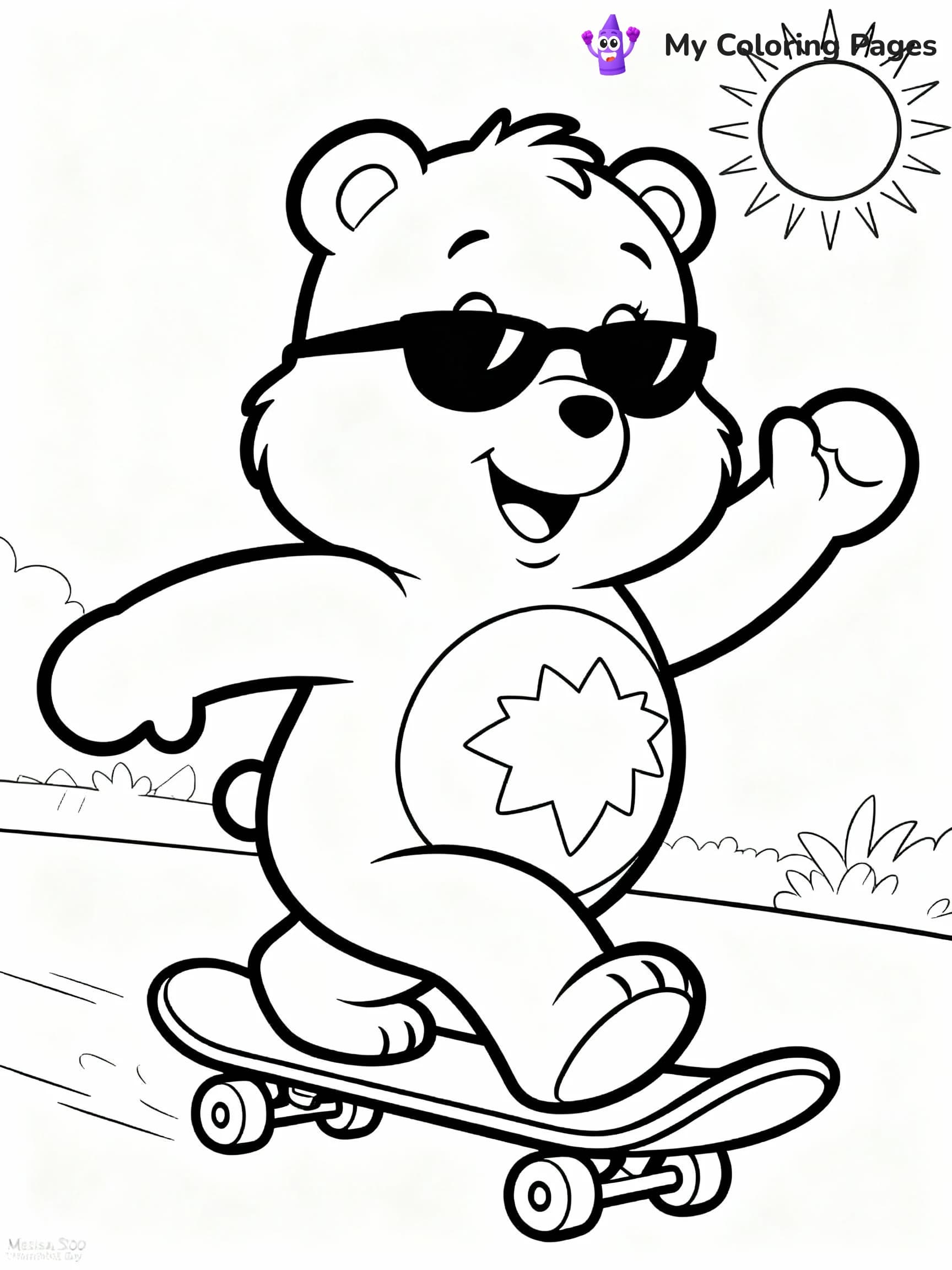 Care Bear Coloring Pages - 16
