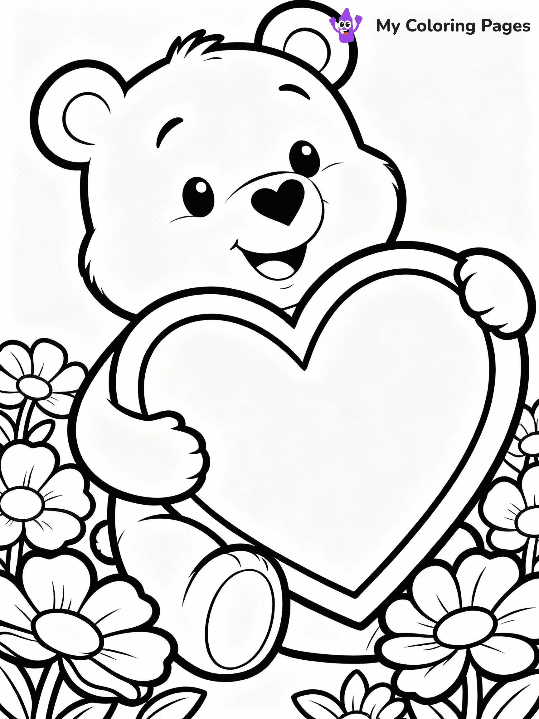 Care Bear Coloring Pages - 1