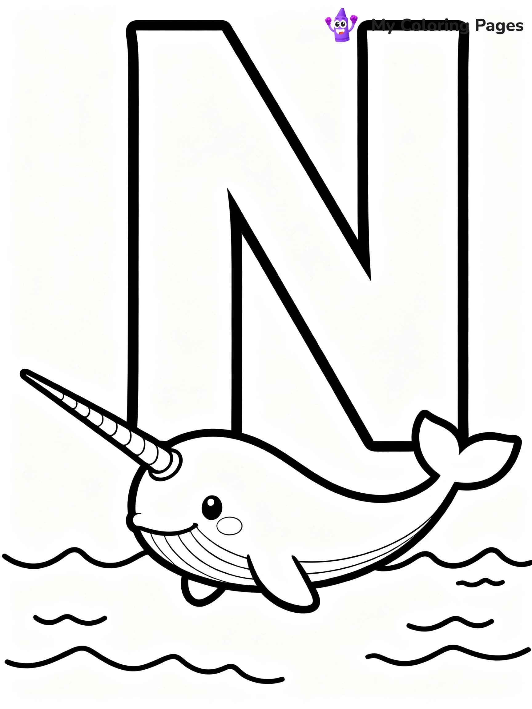 Letter N Coloring Pages - 23