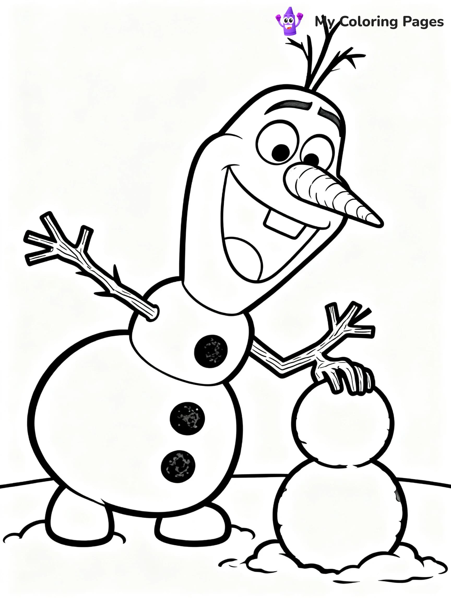 Frozen 2 Coloring Pages Elsa Hair Down - 6