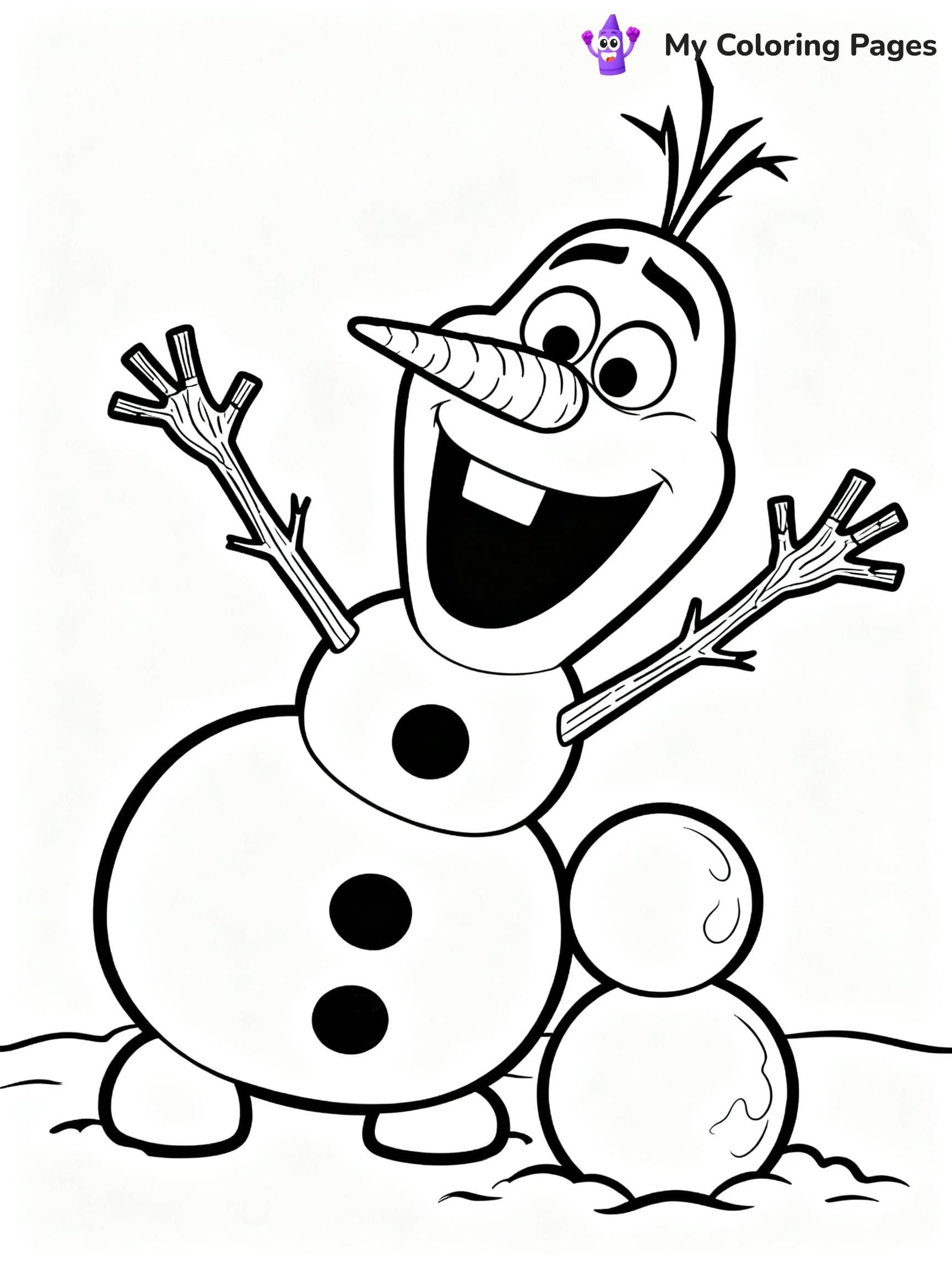 Frozen 2 Coloring Pages Elsa Hair Down - 5