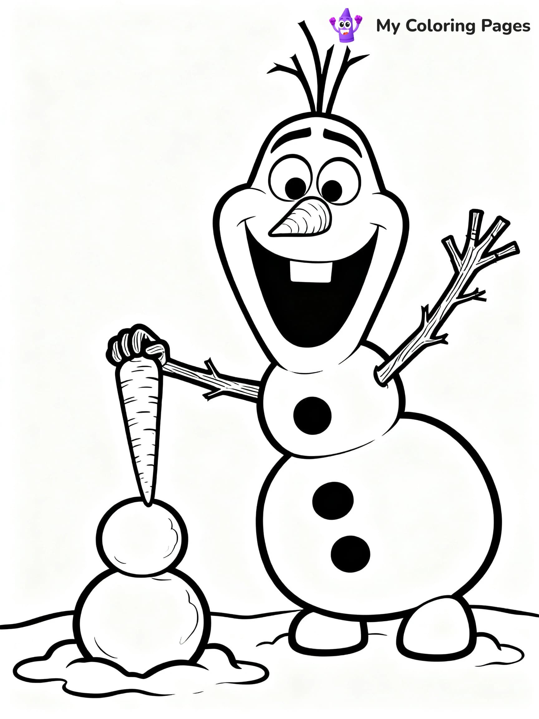 Frozen 2 Coloring Pages Elsa Hair Down - 4