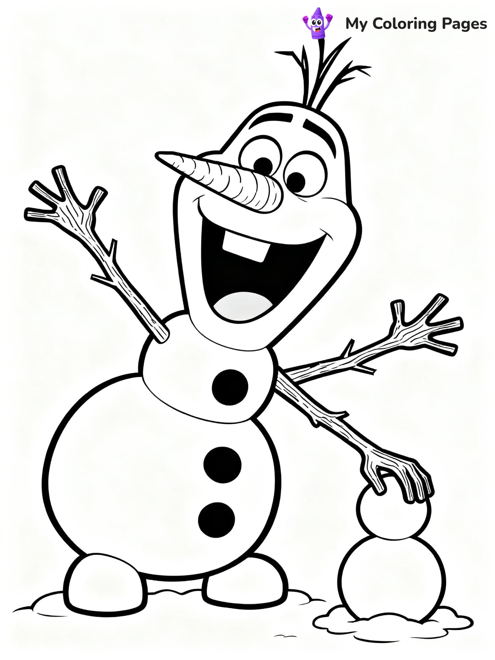 Frozen 2 Coloring Pages Elsa Hair Down - 3