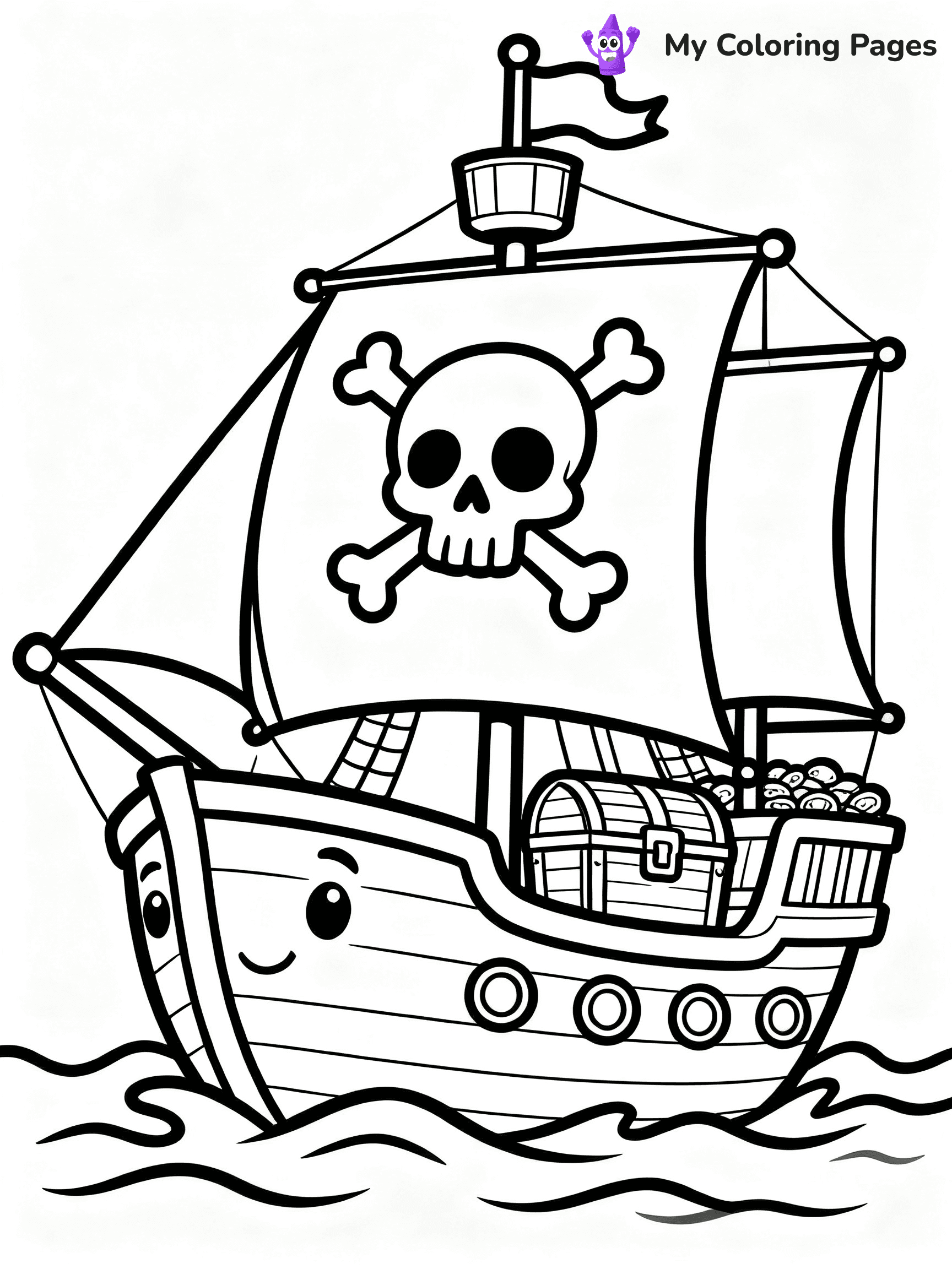 Pirate Ship Coloring Pages - 22