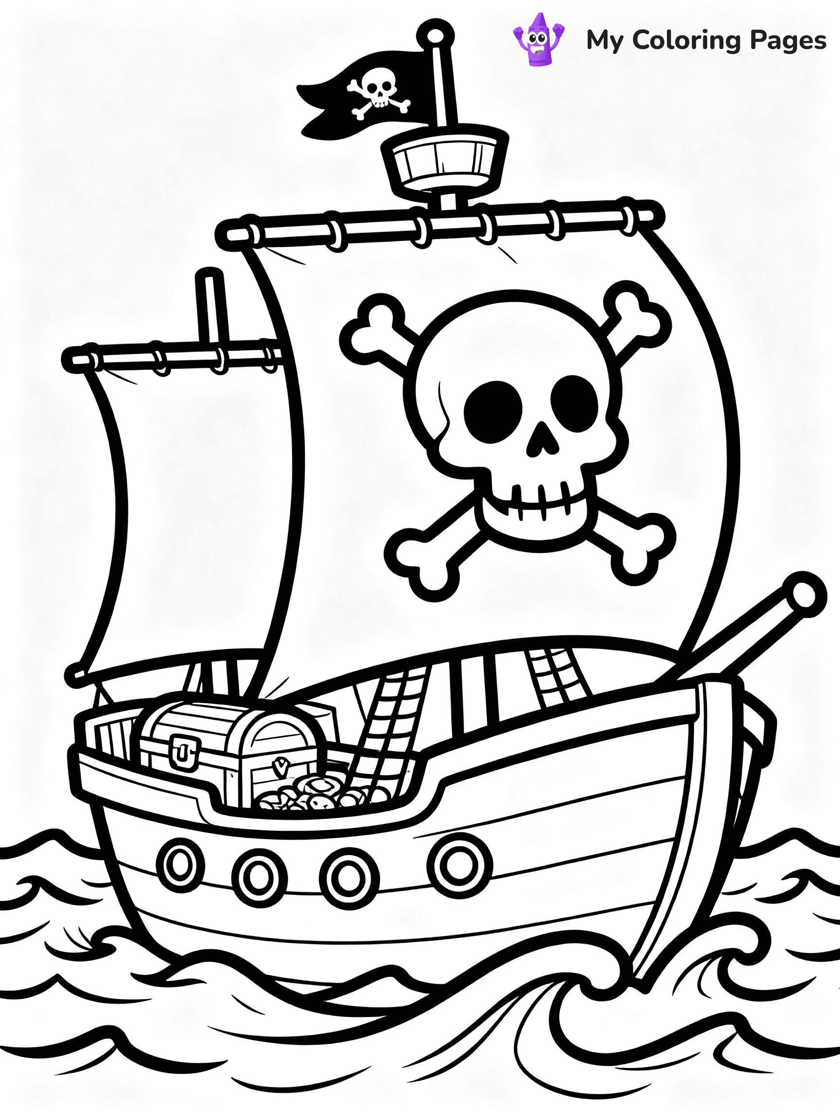 Pirate Ship Coloring Pages - 21