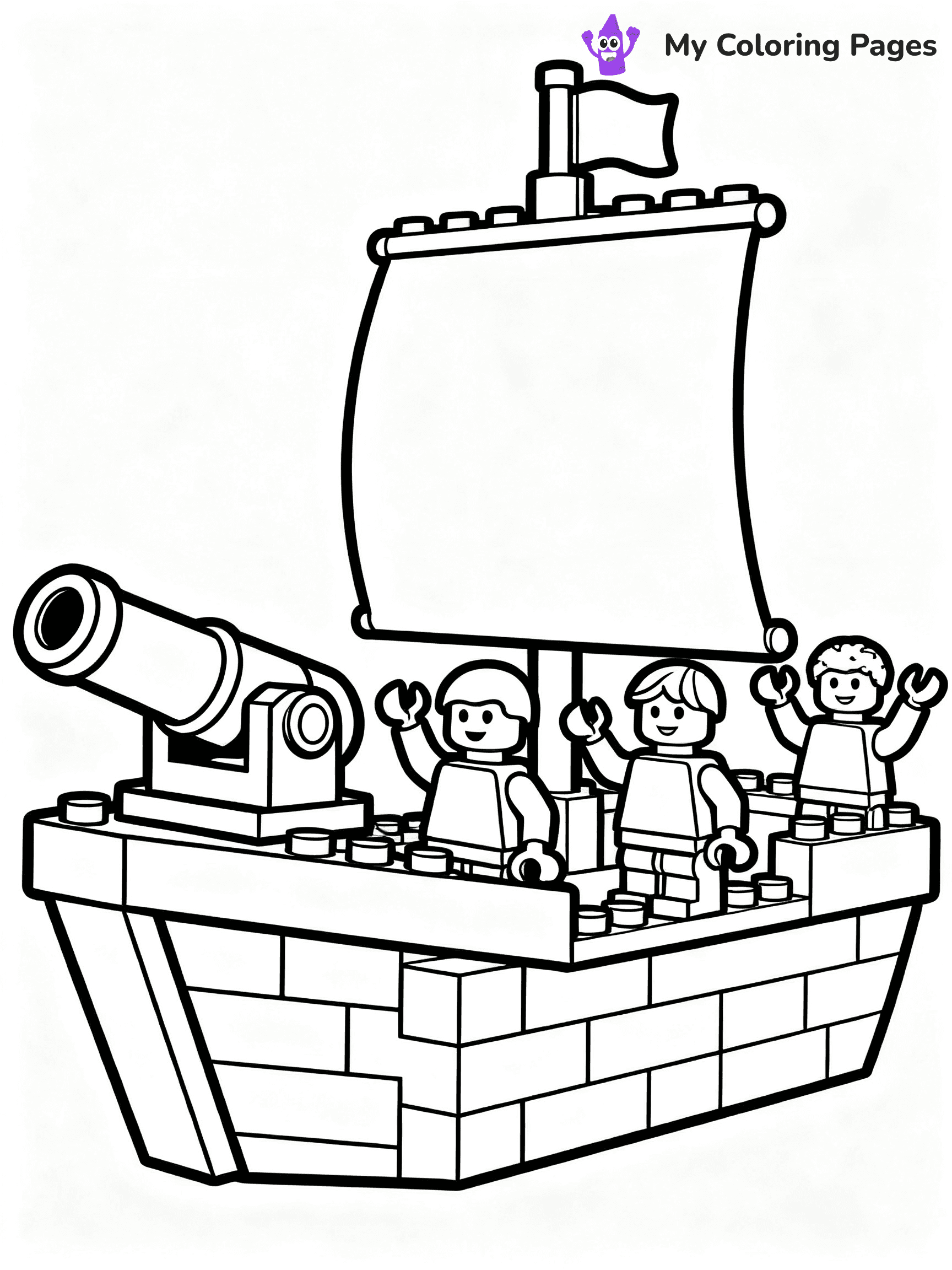 Pirate Ship Coloring Pages - 18