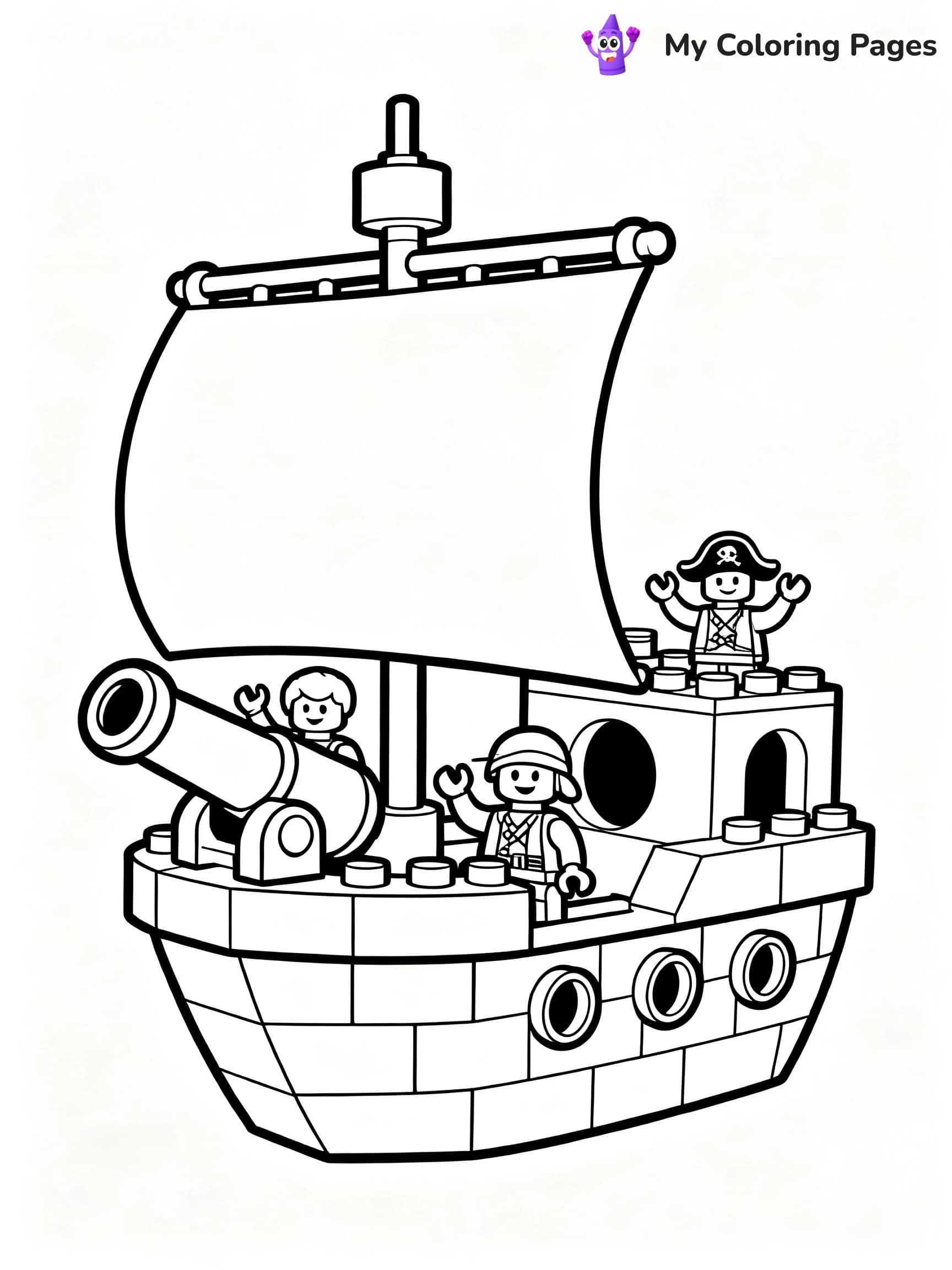Pirate Ship Coloring Pages - 17