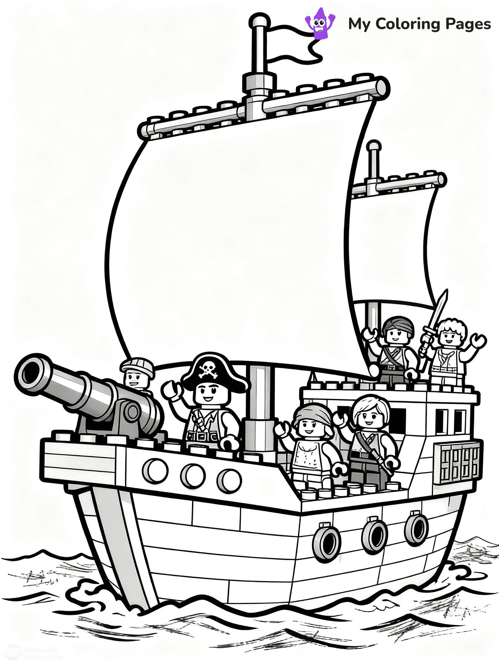 Pirate Ship Coloring Pages - 16