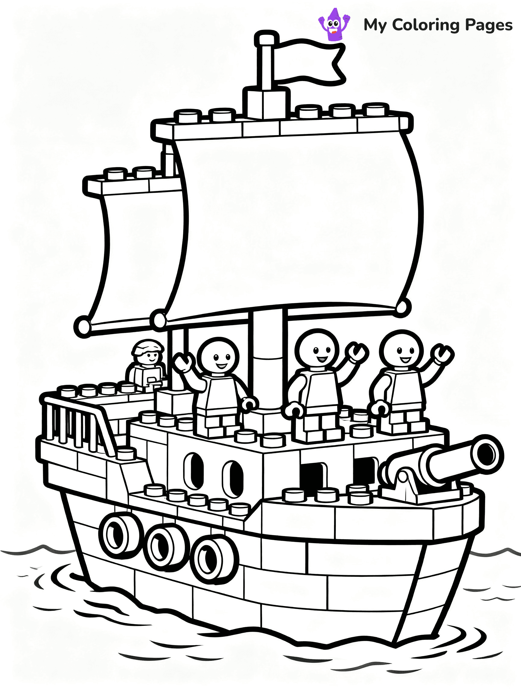 Pirate Ship Coloring Pages - 15
