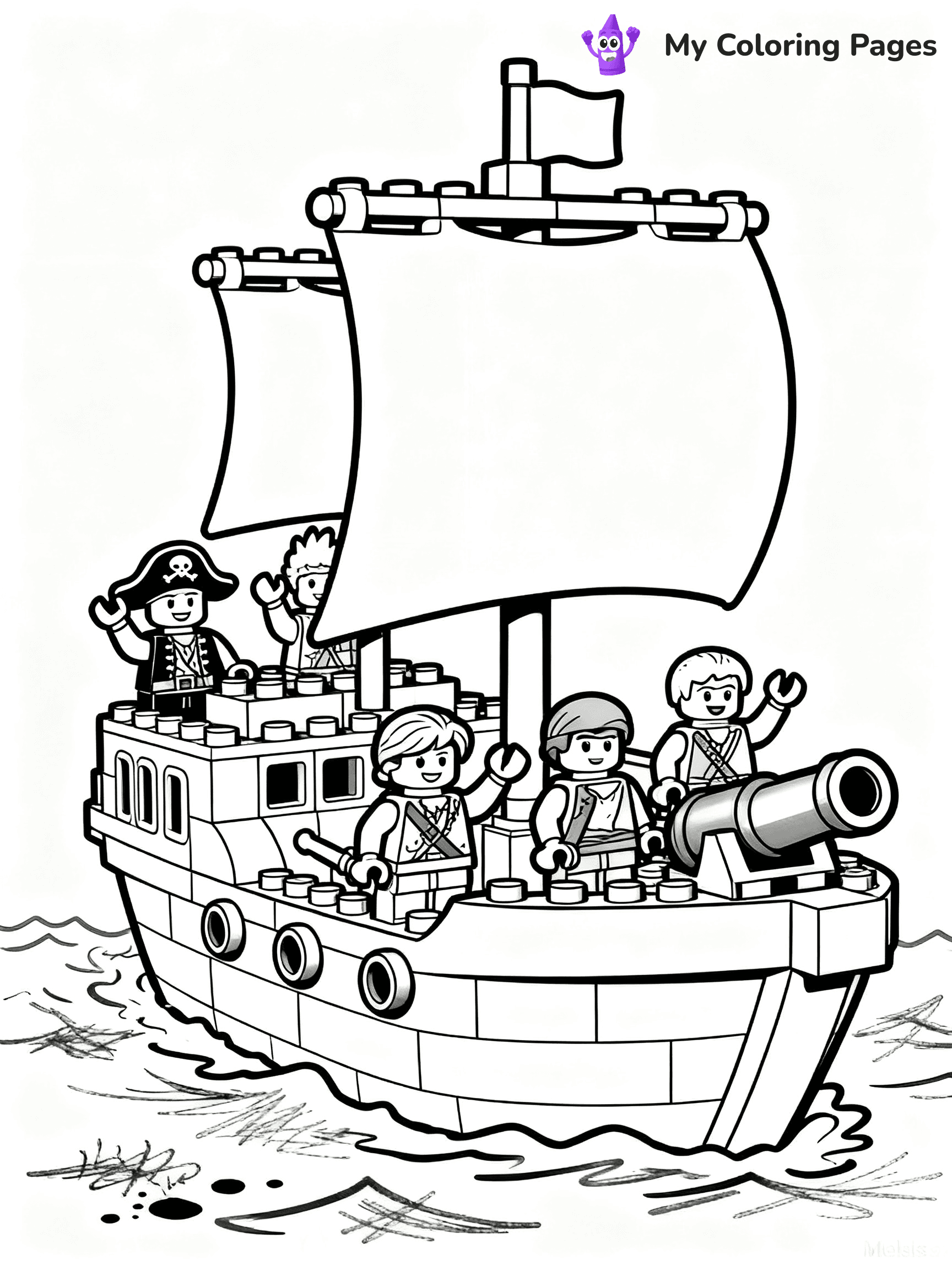 Pirate Ship Coloring Pages - 14