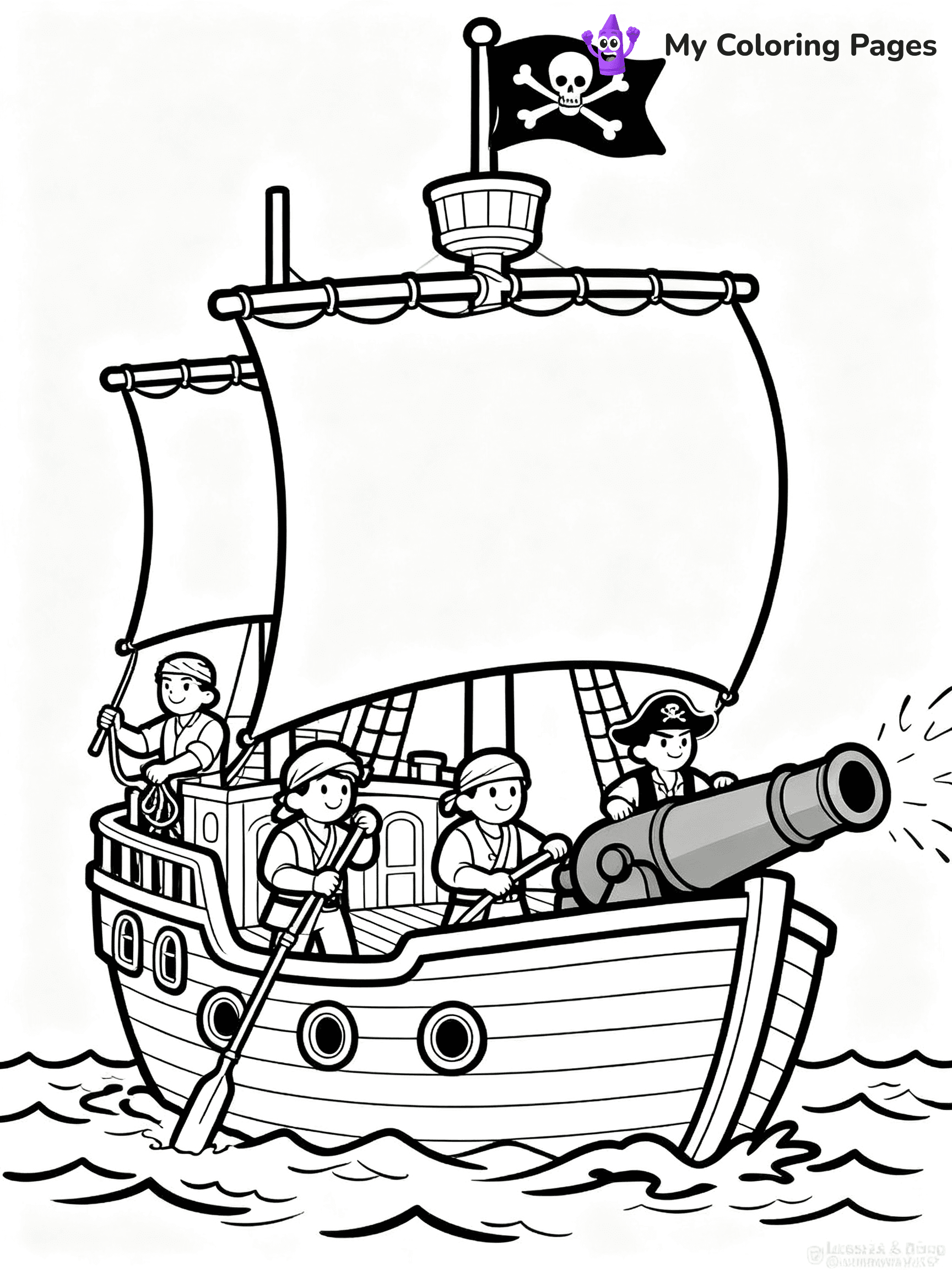 Pirate Ship Coloring Pages - 5