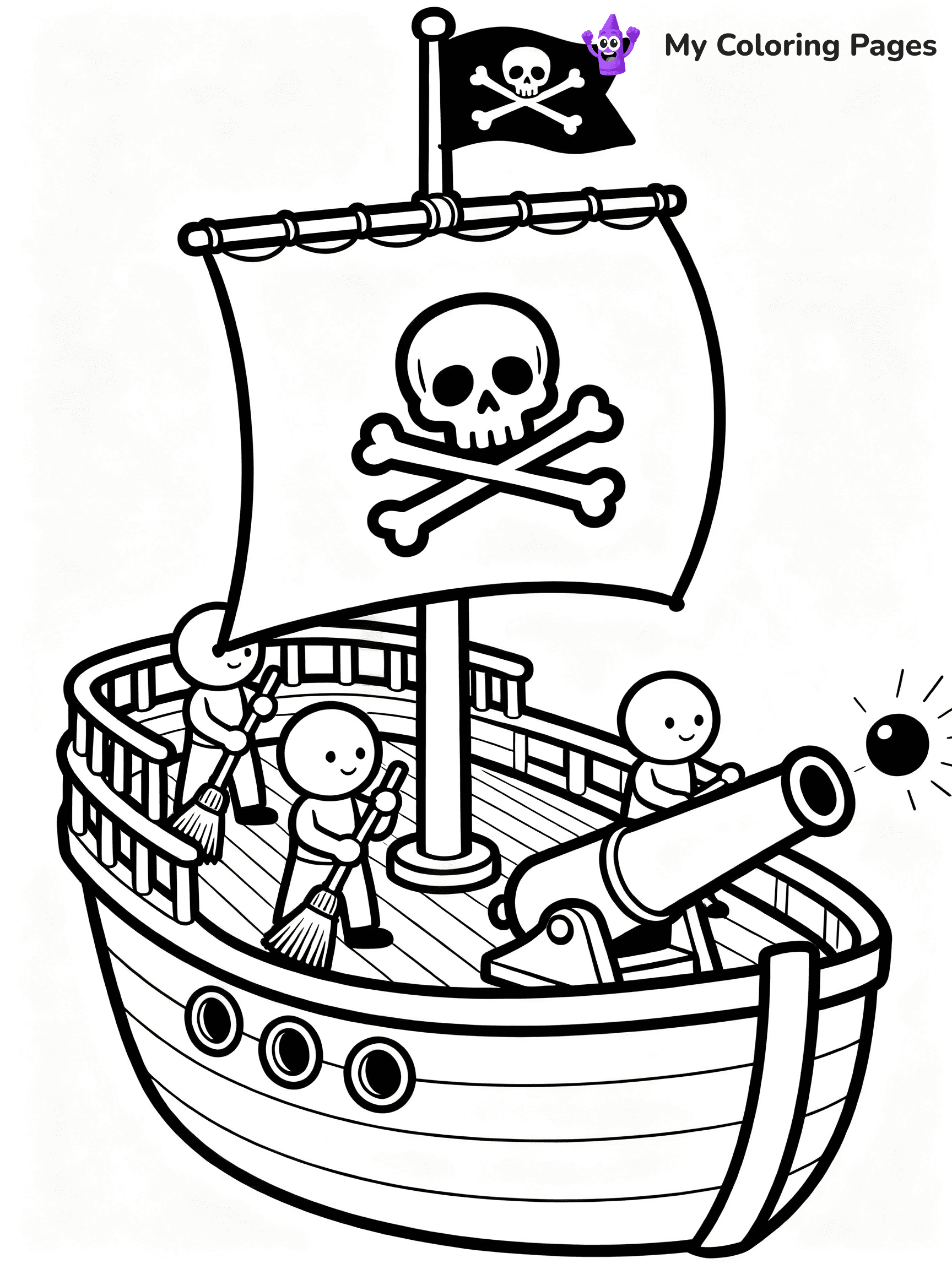 Pirate Ship Coloring Pages - 4