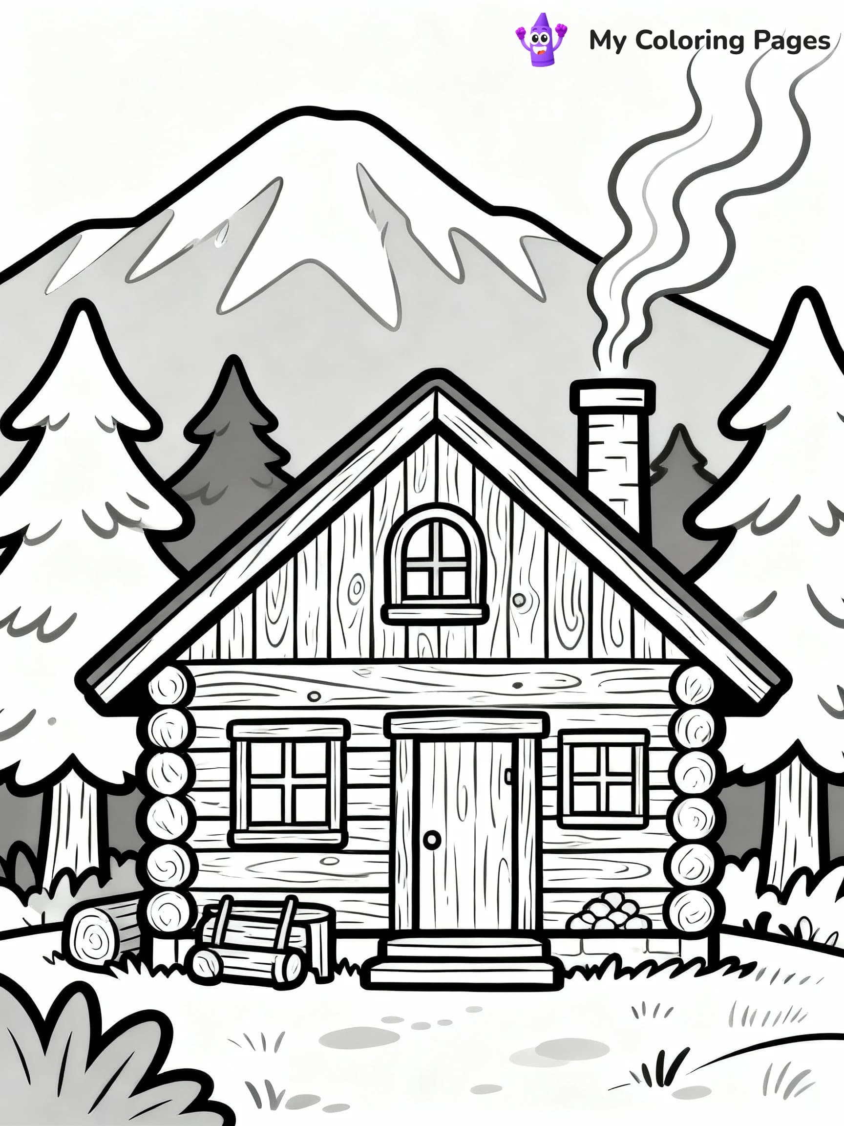 Mountain Coloring Pages - 19