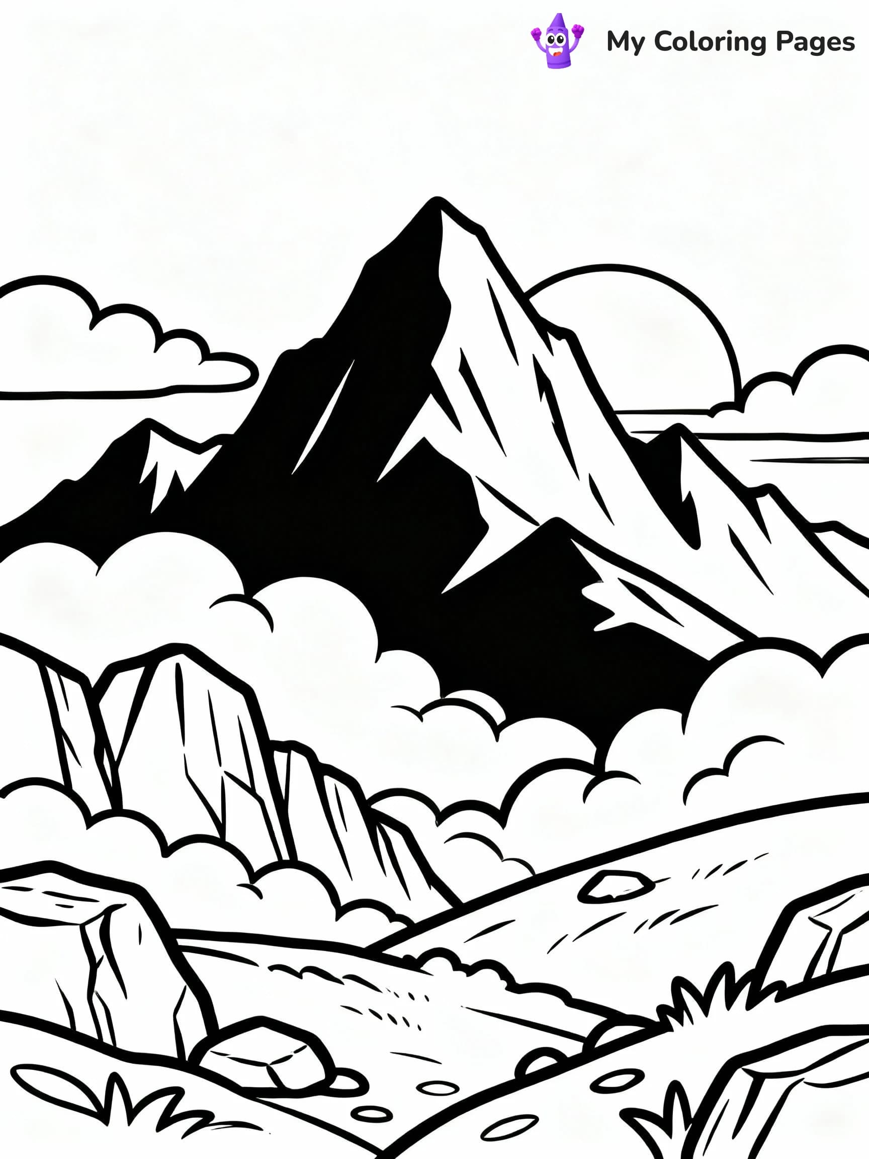 Mountain Coloring Pages - 17