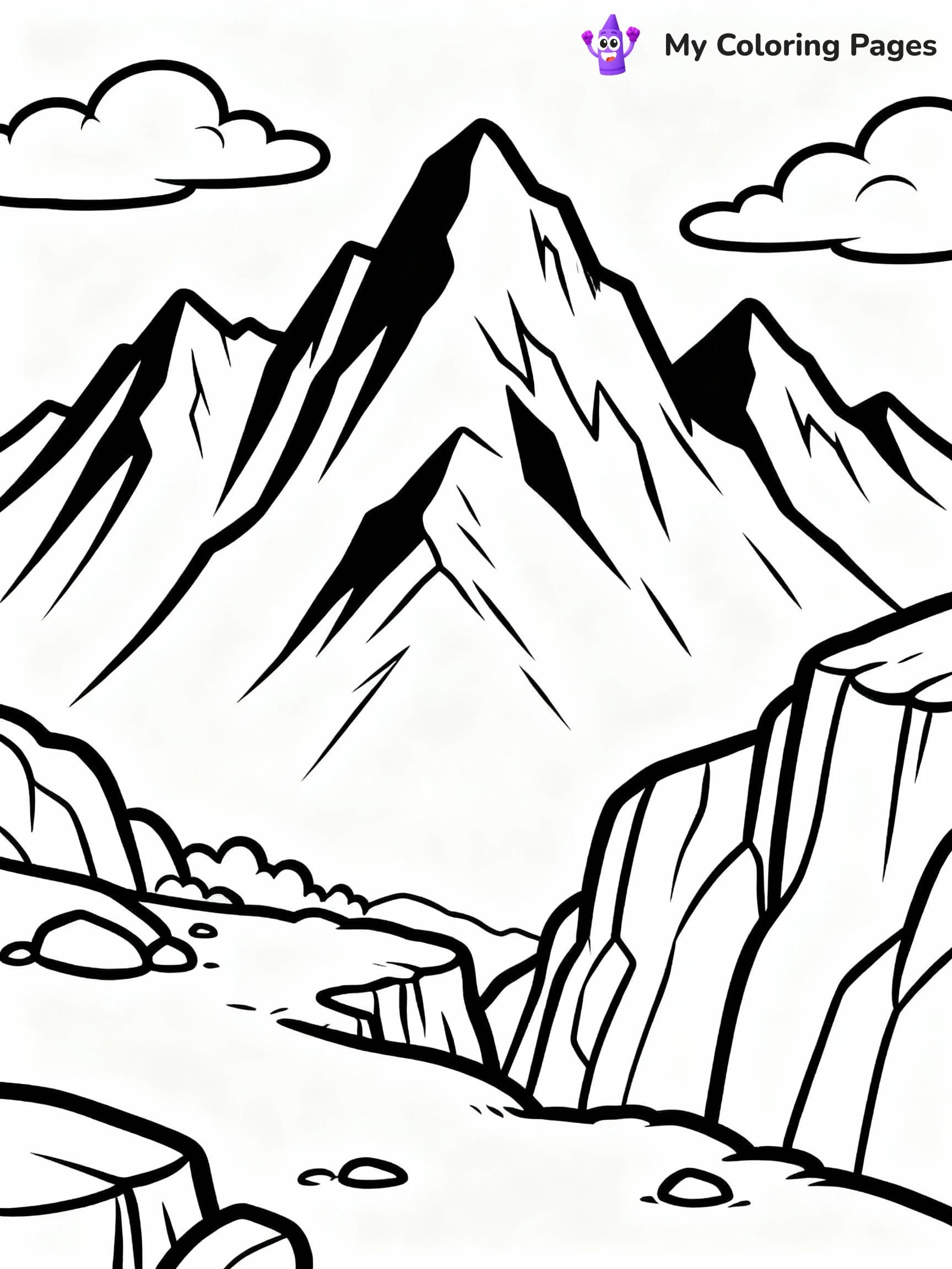 Mountain Coloring Pages - 15