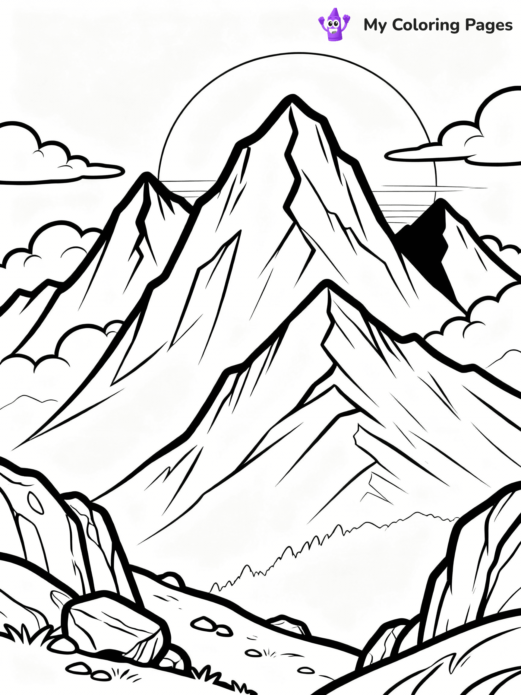 Mountain Coloring Pages - 14