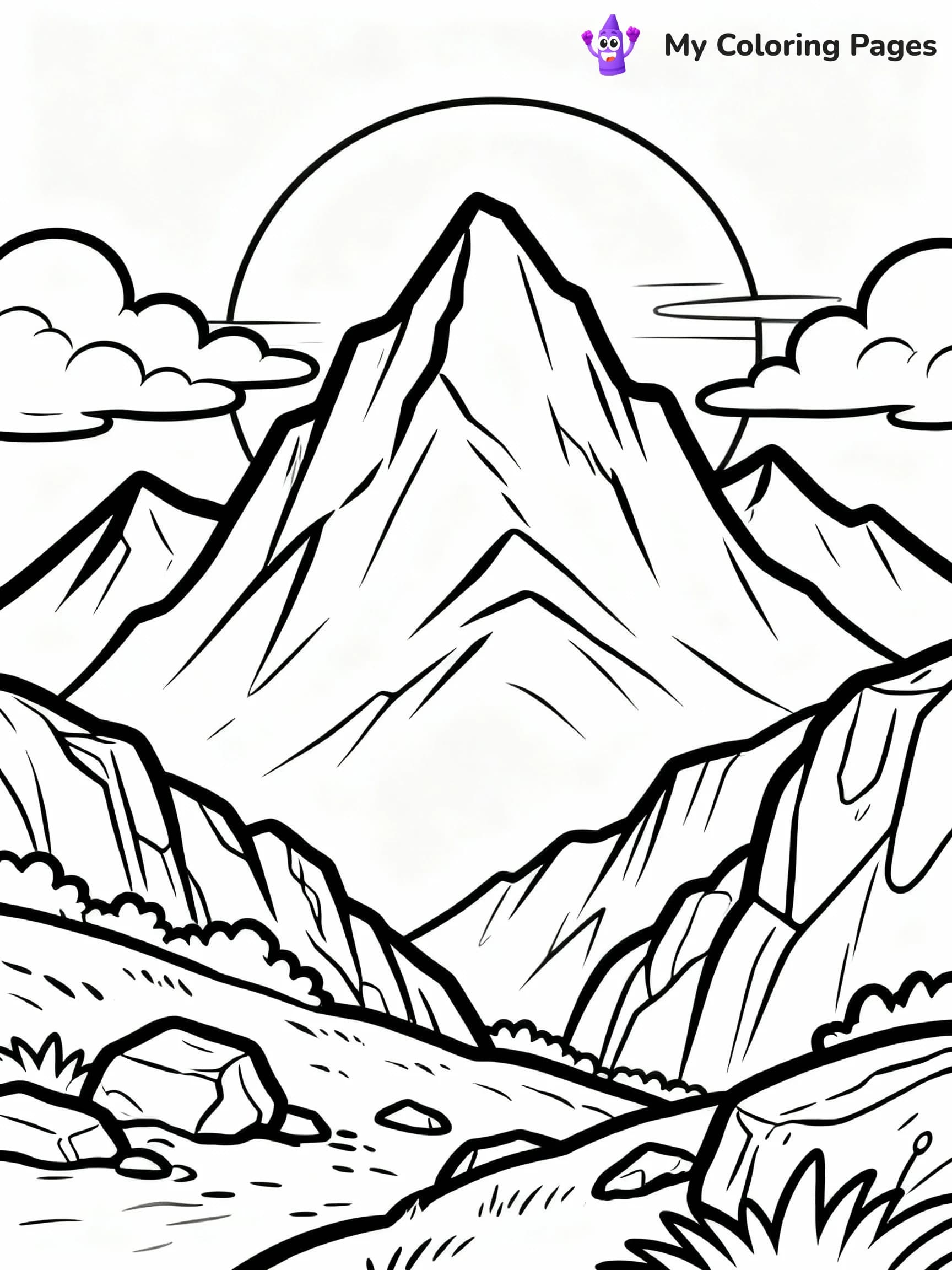 Mountain Coloring Pages - 13