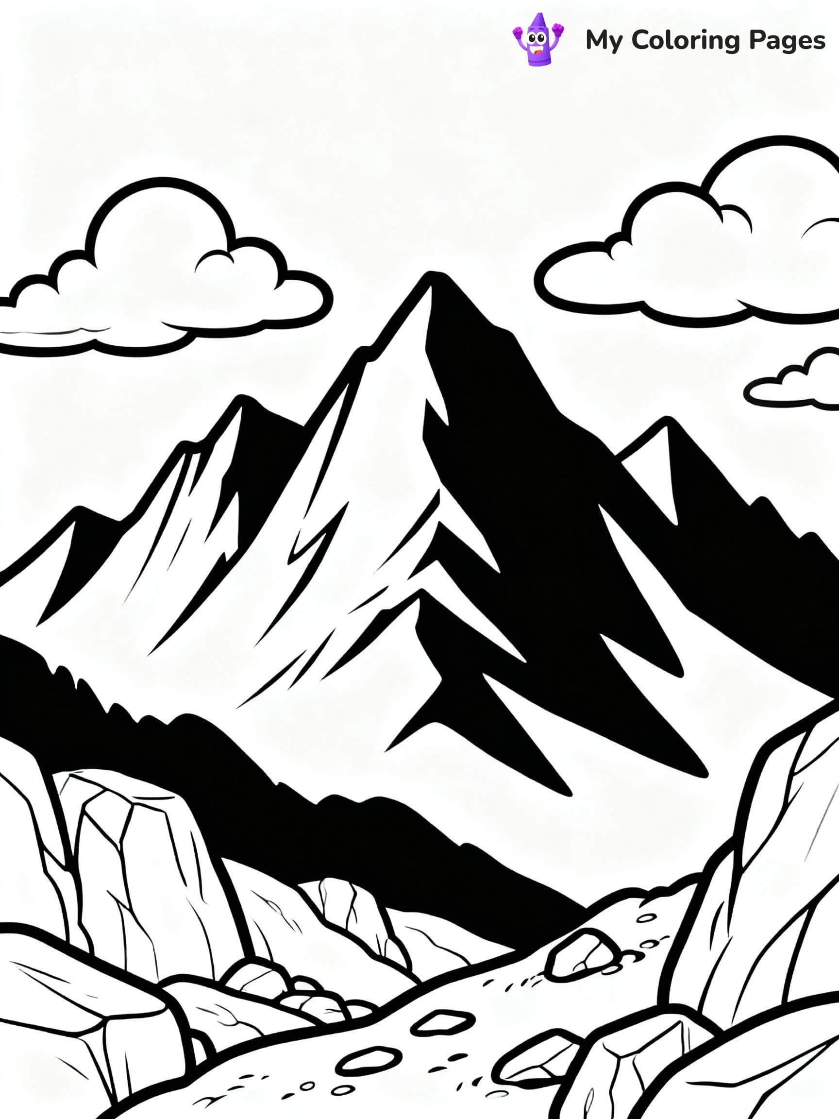Mountain Coloring Pages - 12