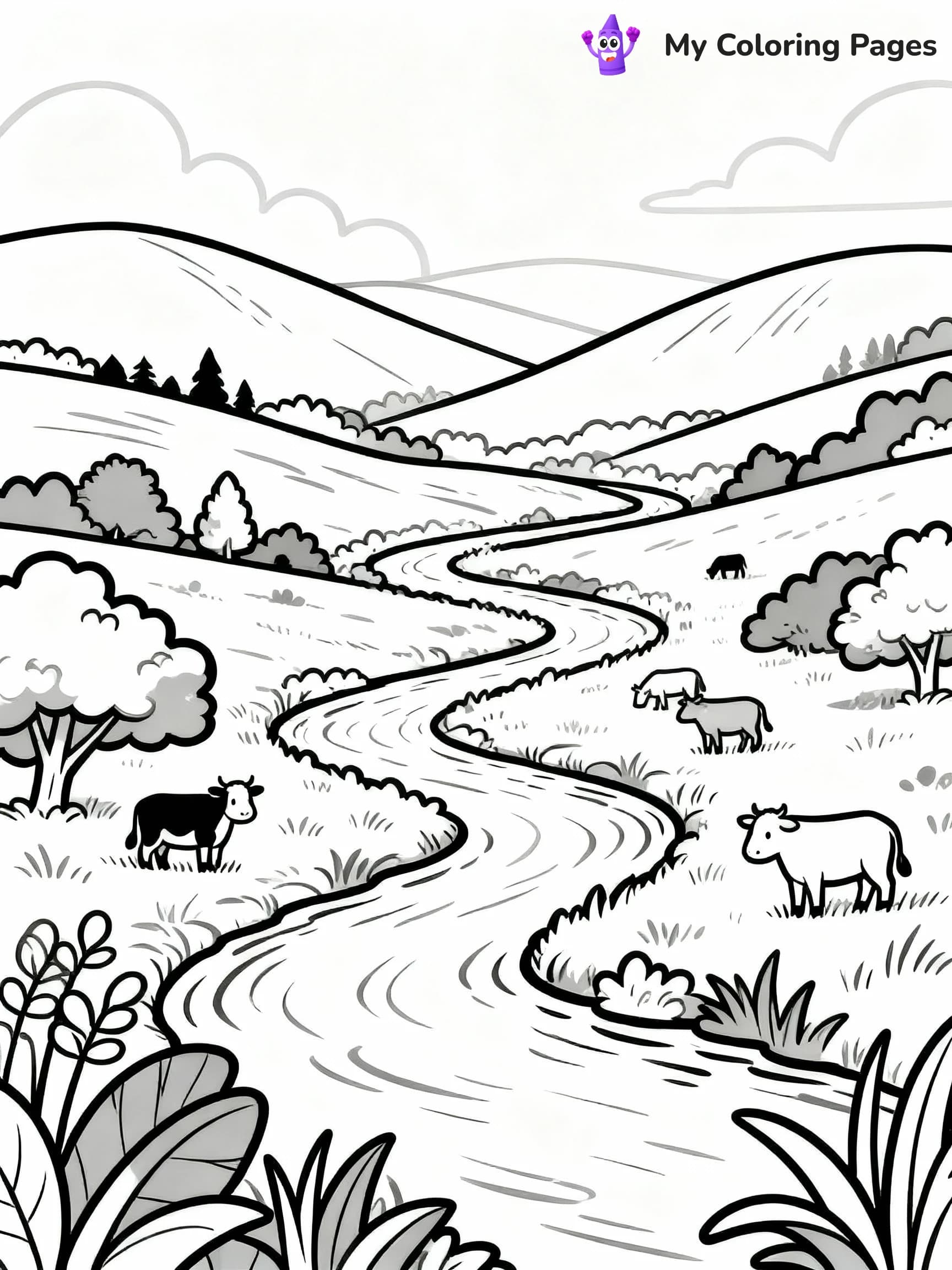 Mountain Coloring Pages - 10