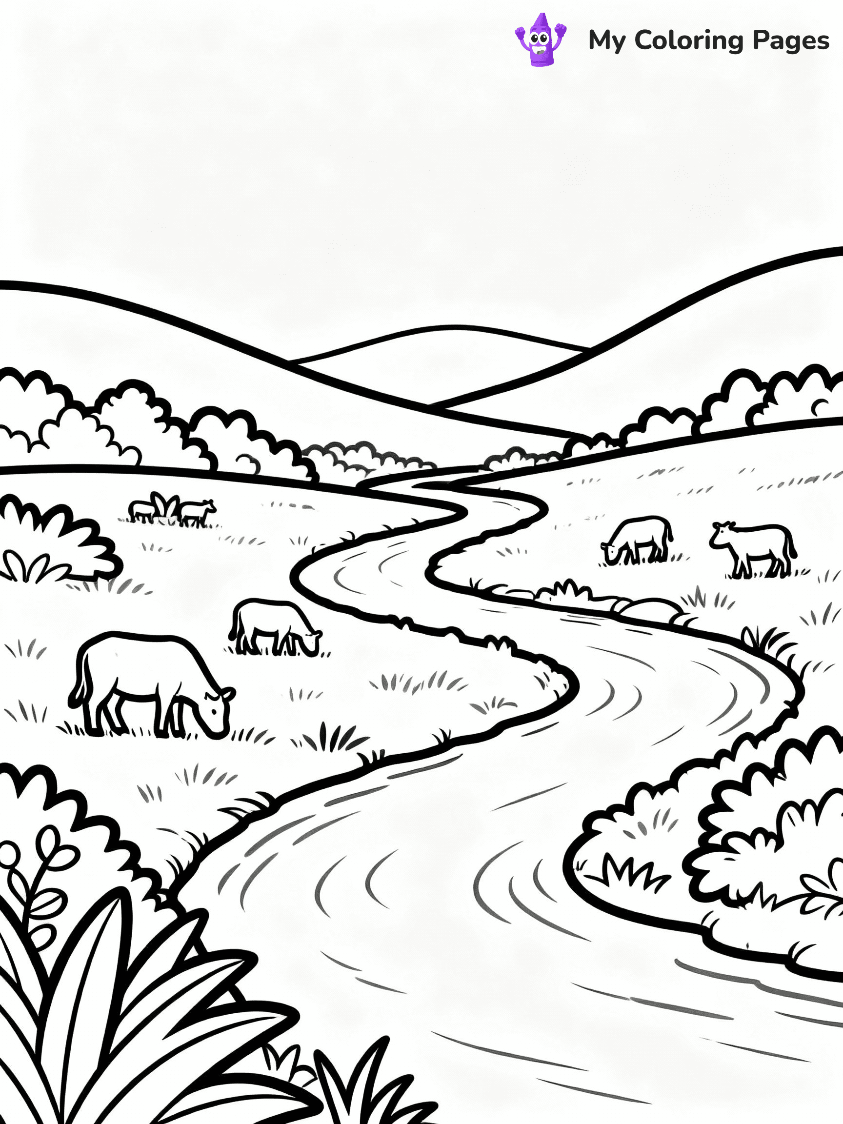 Mountain Coloring Pages - 9