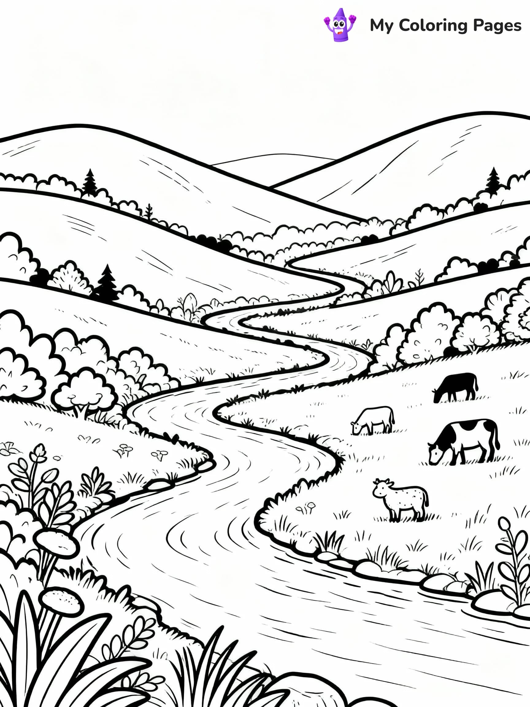 Mountain Coloring Pages - 7