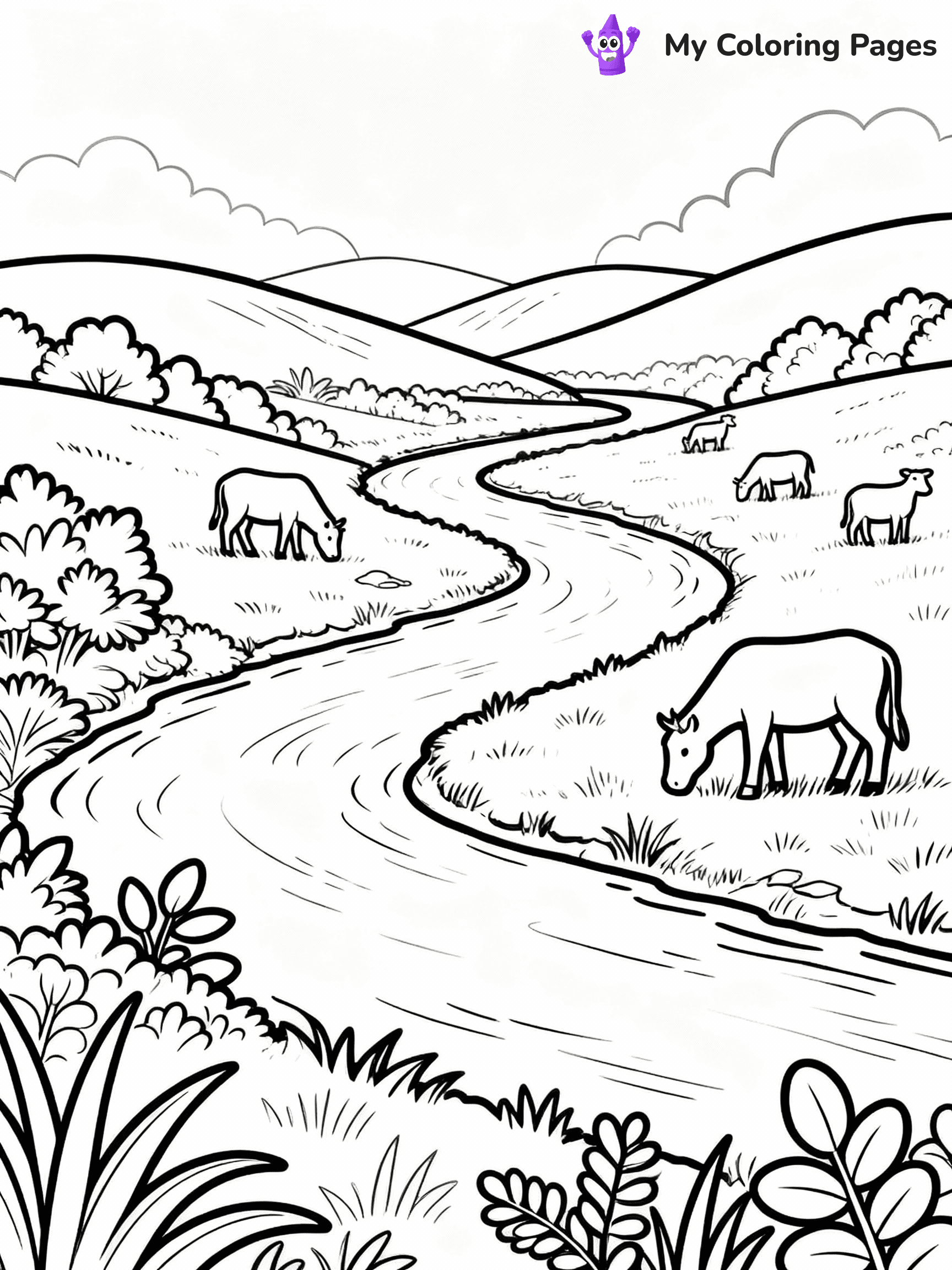Mountain Coloring Pages - 6