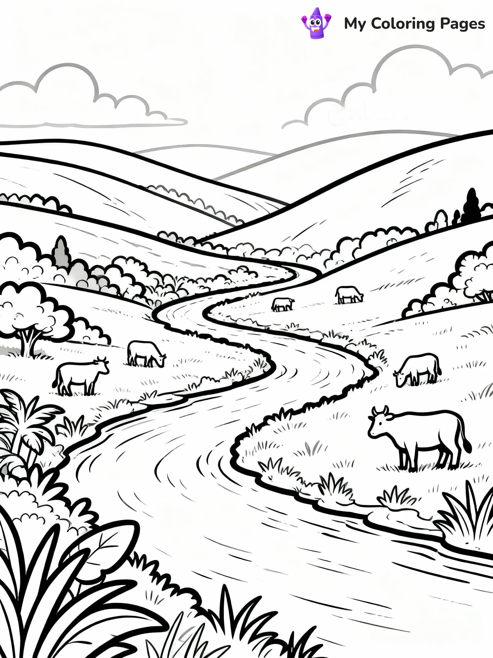 Mountain Coloring Pages - 5