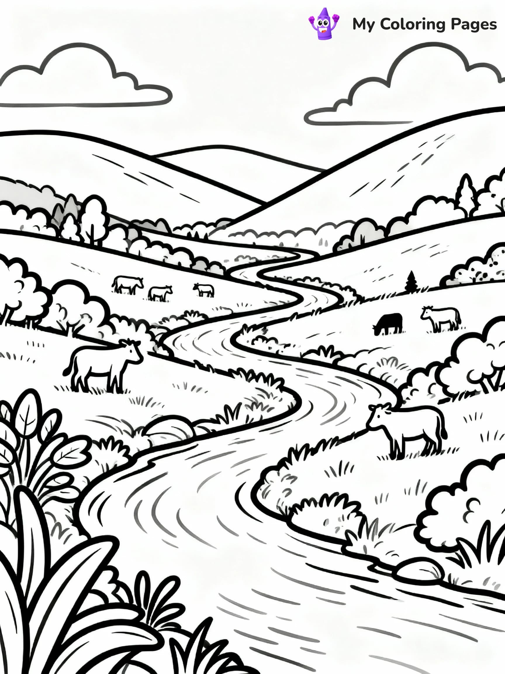 Mountain Coloring Pages - 4