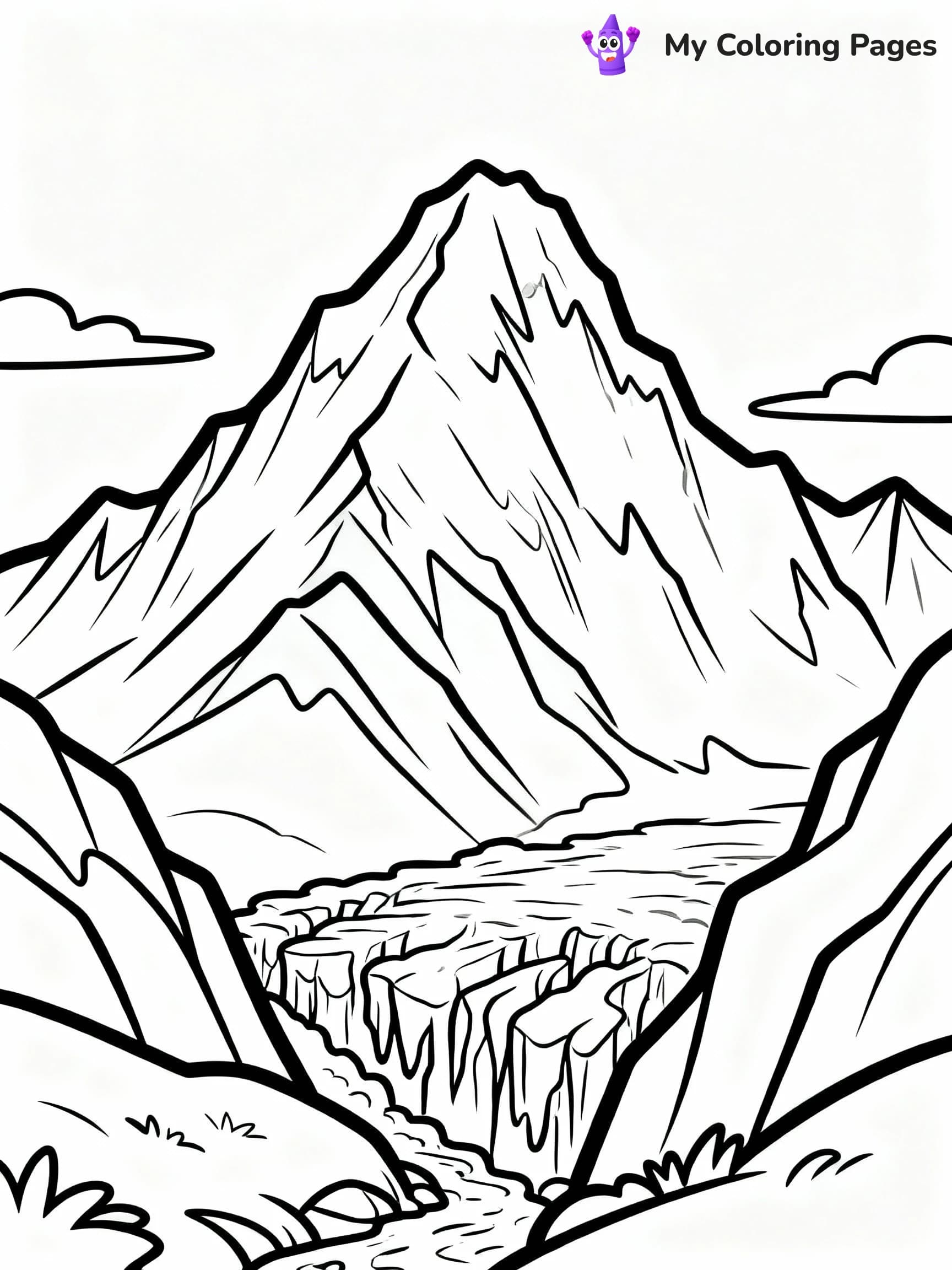 Mountain Coloring Pages - 3