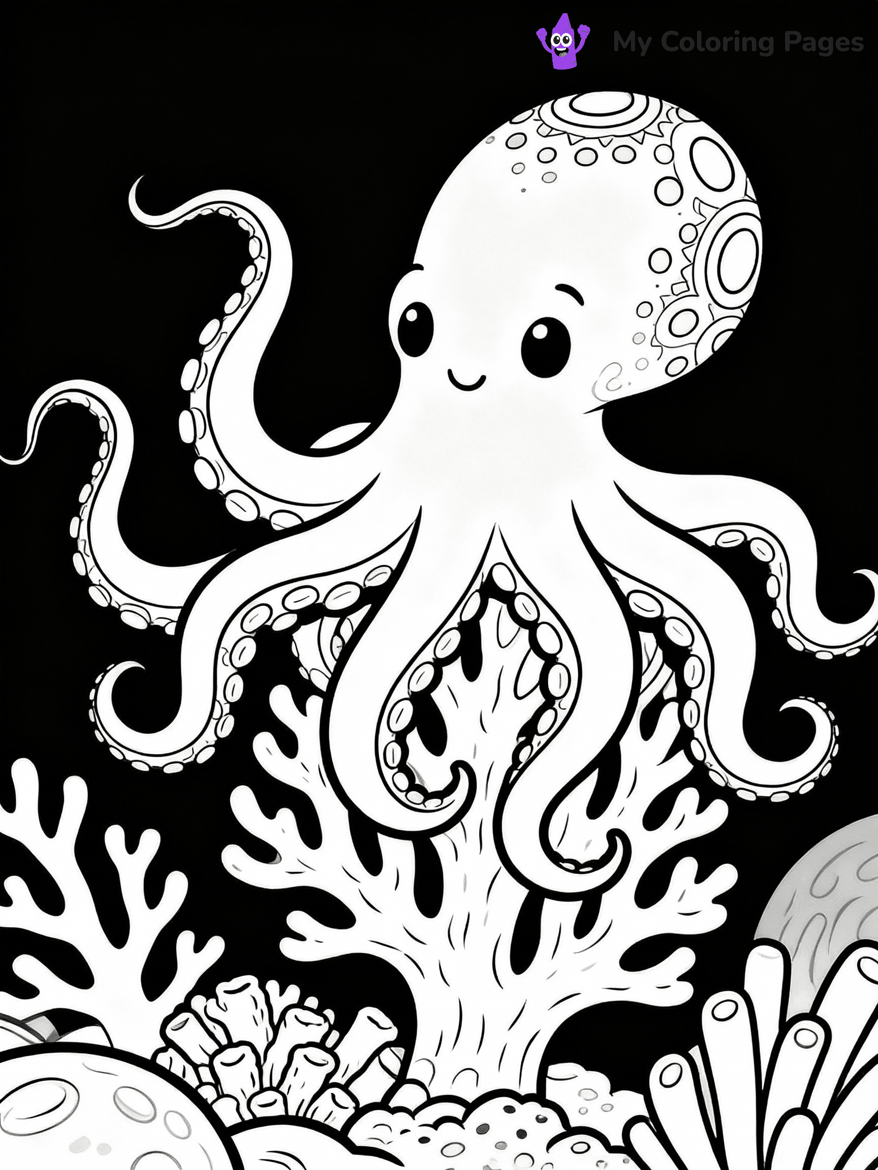 Octopus Coloring Pages - 40