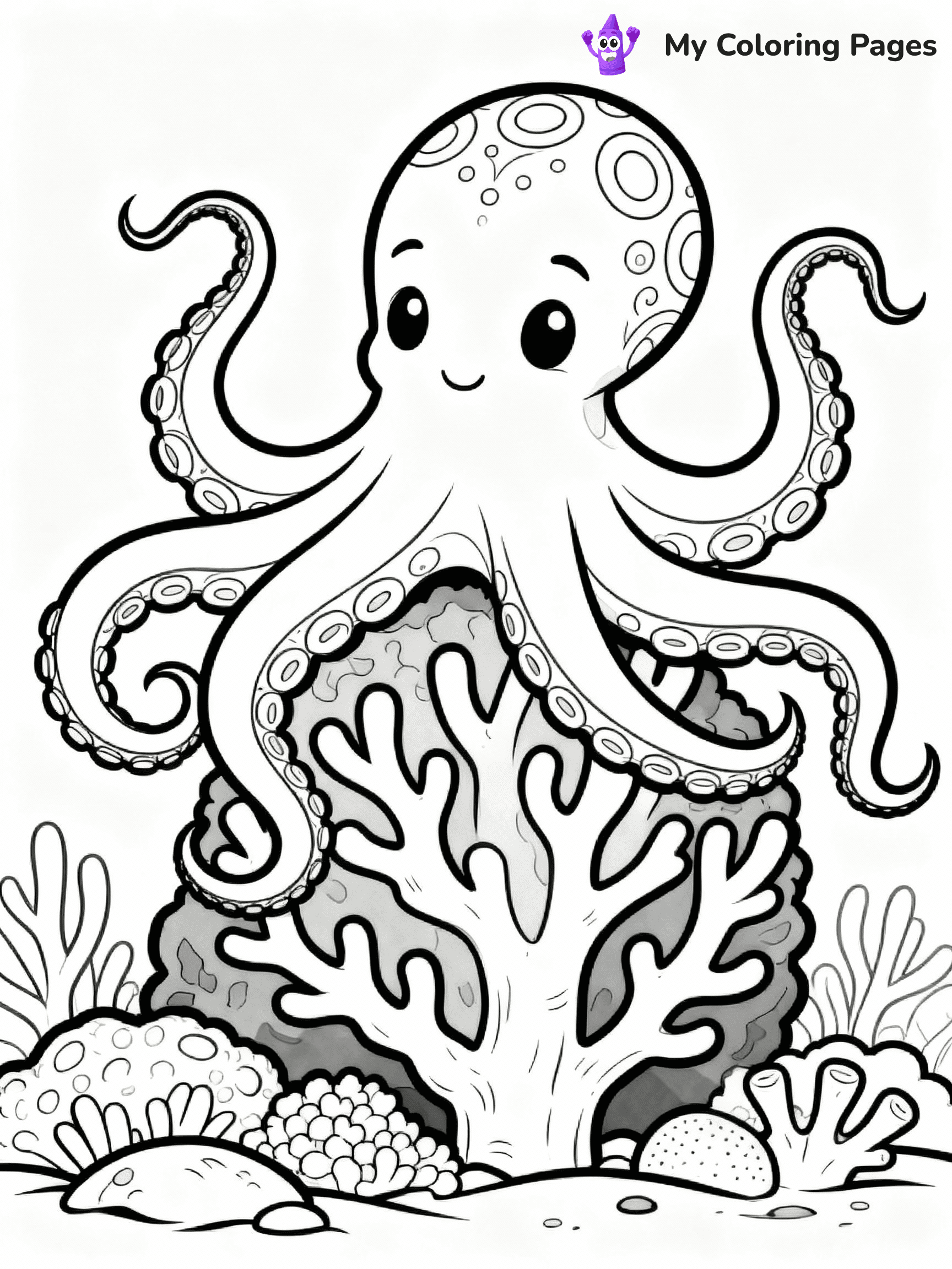 Octopus Coloring Pages - 37