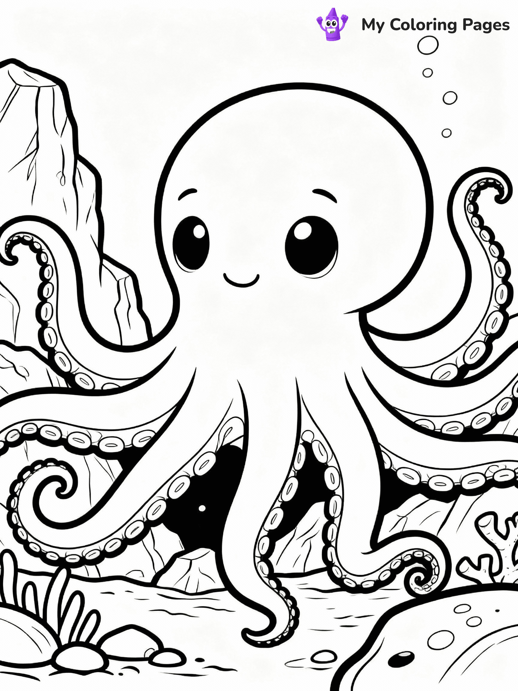 Octopus Coloring Pages - 34