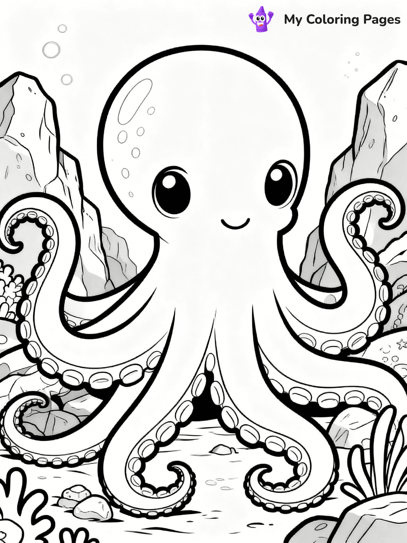 Octopus Coloring Pages - 32