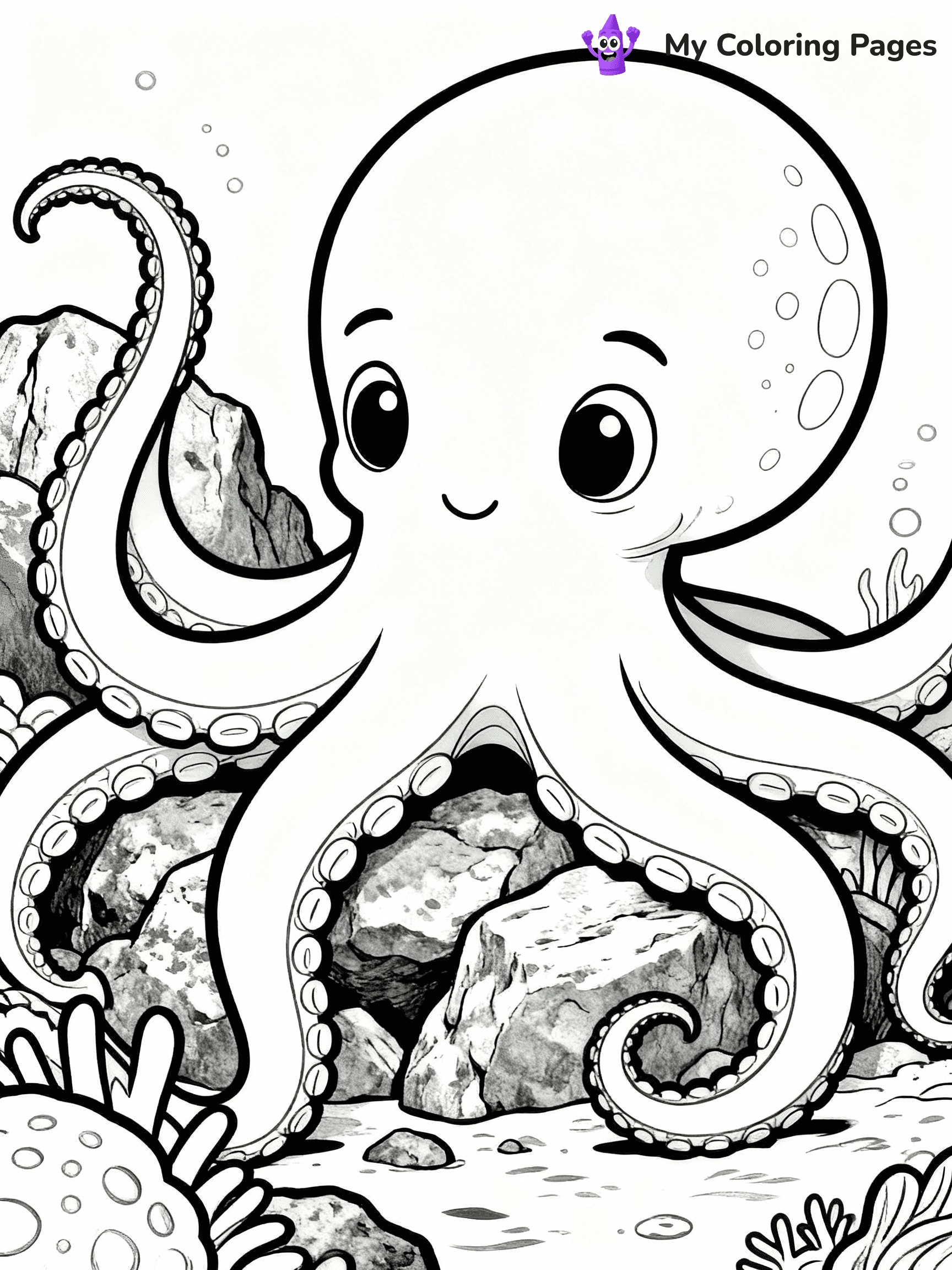 Octopus Coloring Pages - 28
