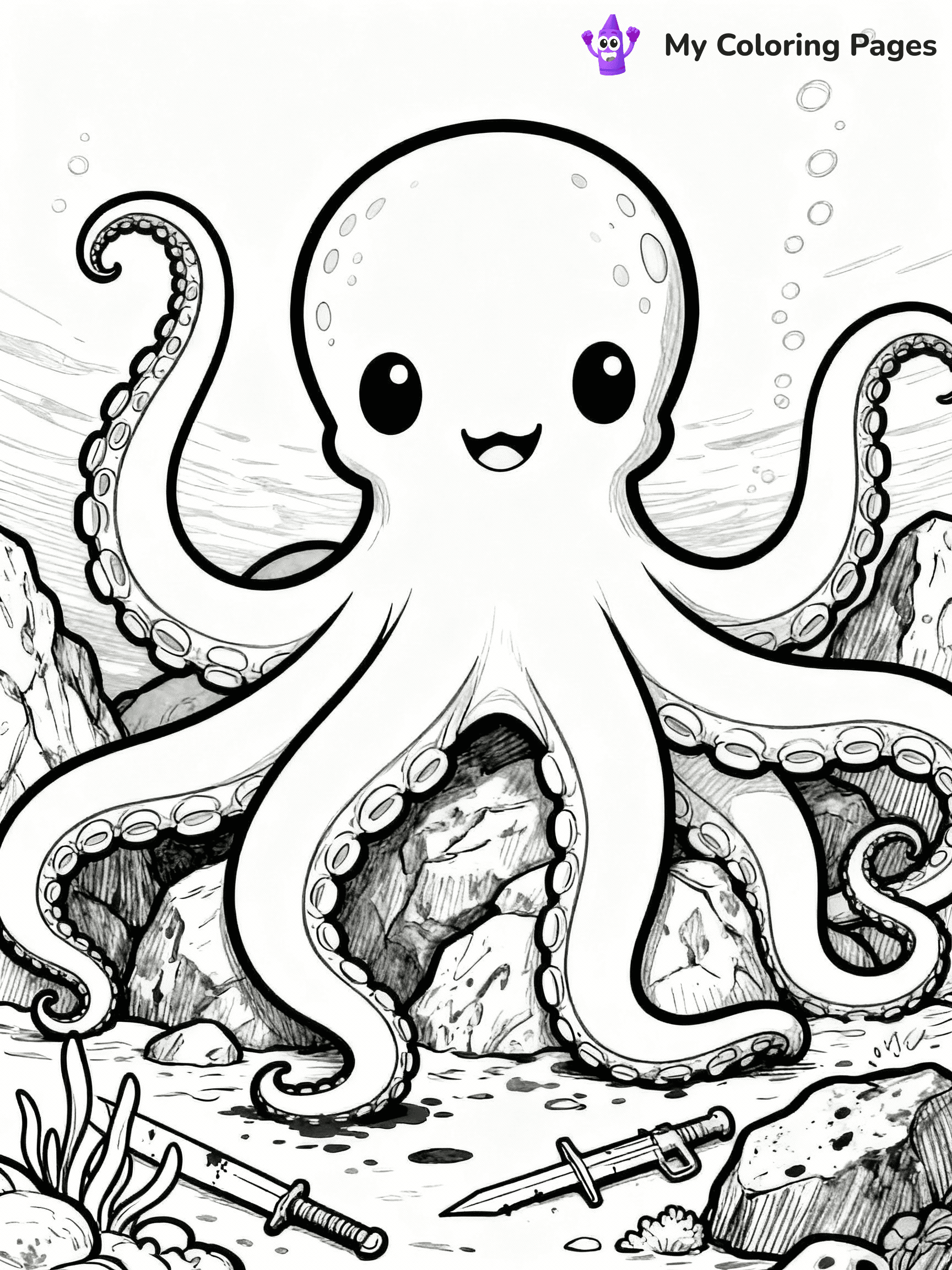 Octopus Coloring Pages - 25