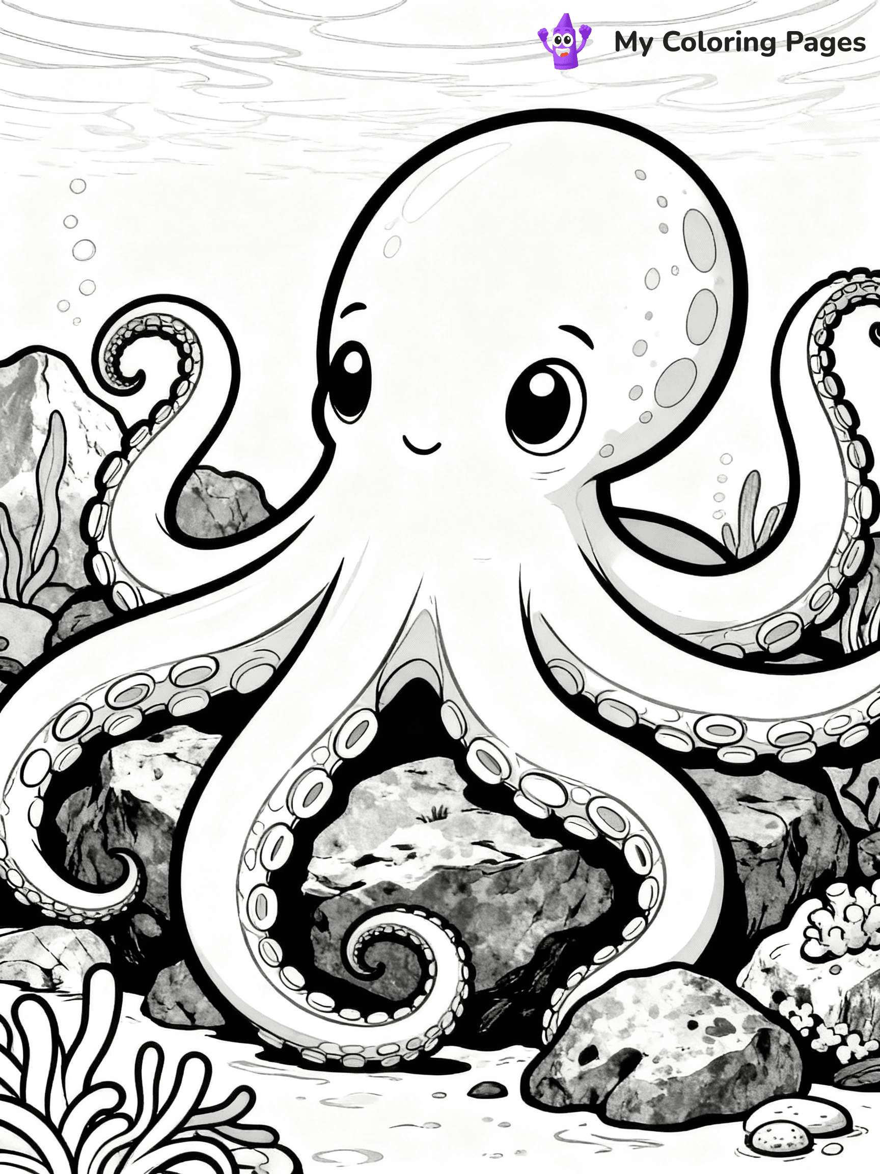 Octopus Coloring Pages - 23