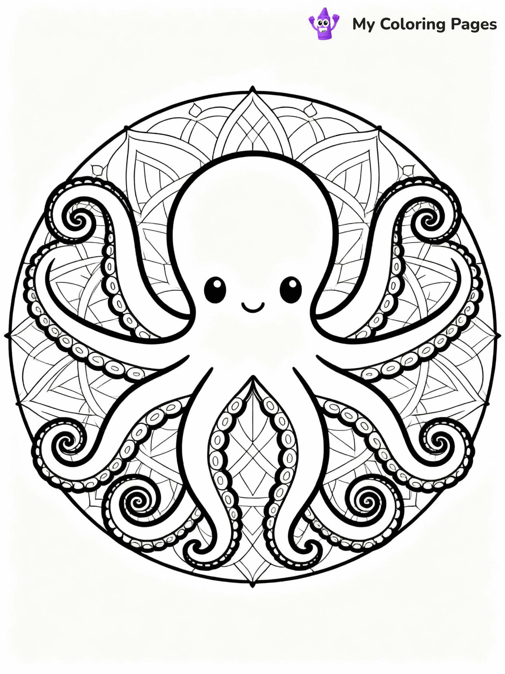 Octopus Coloring Pages - 16
